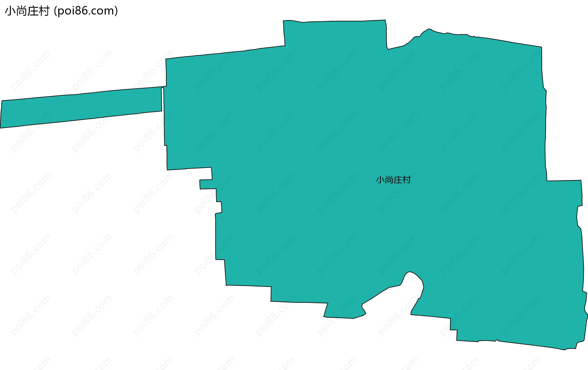 小尚庄村边界地图