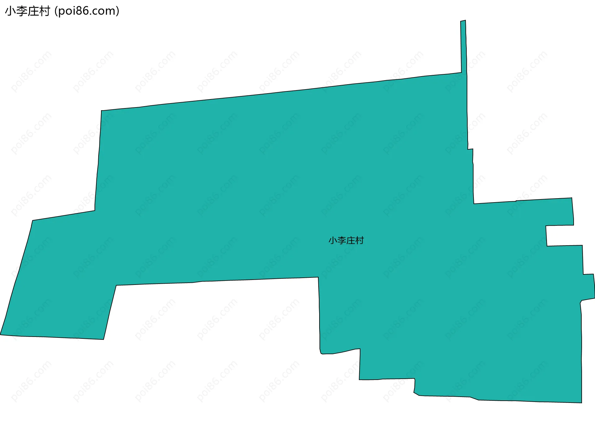 小李庄村边界地图