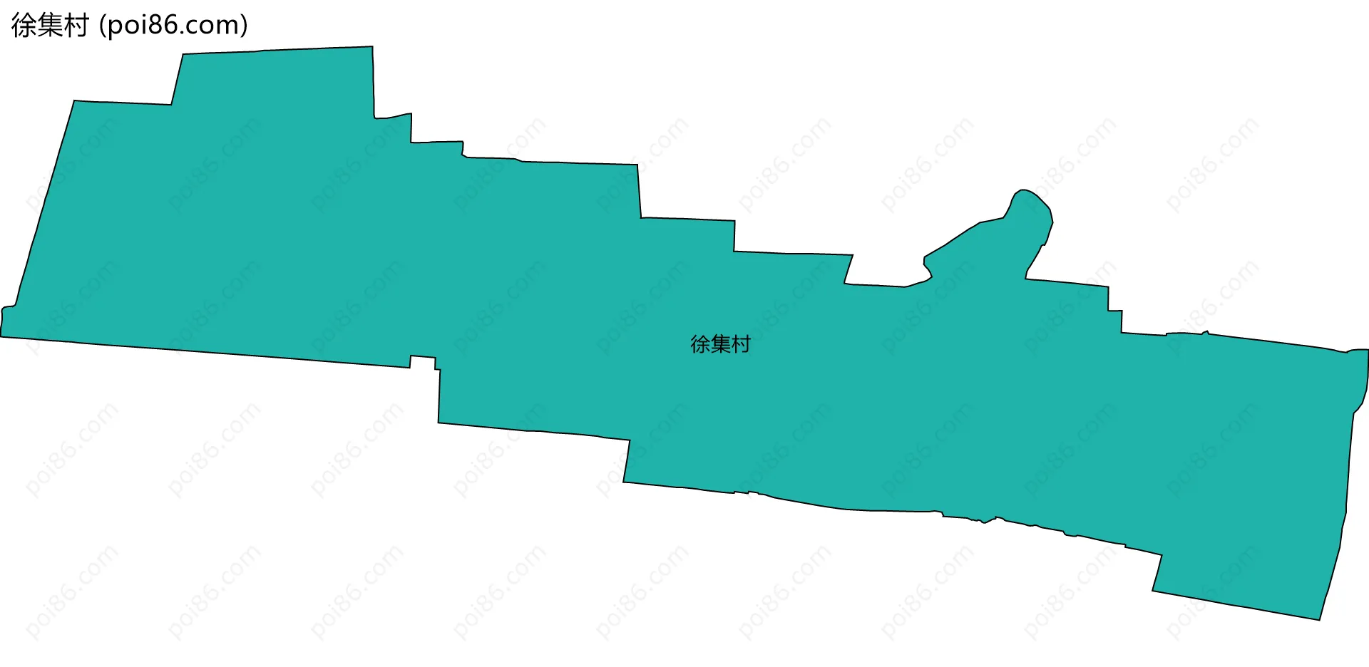 徐集村边界地图