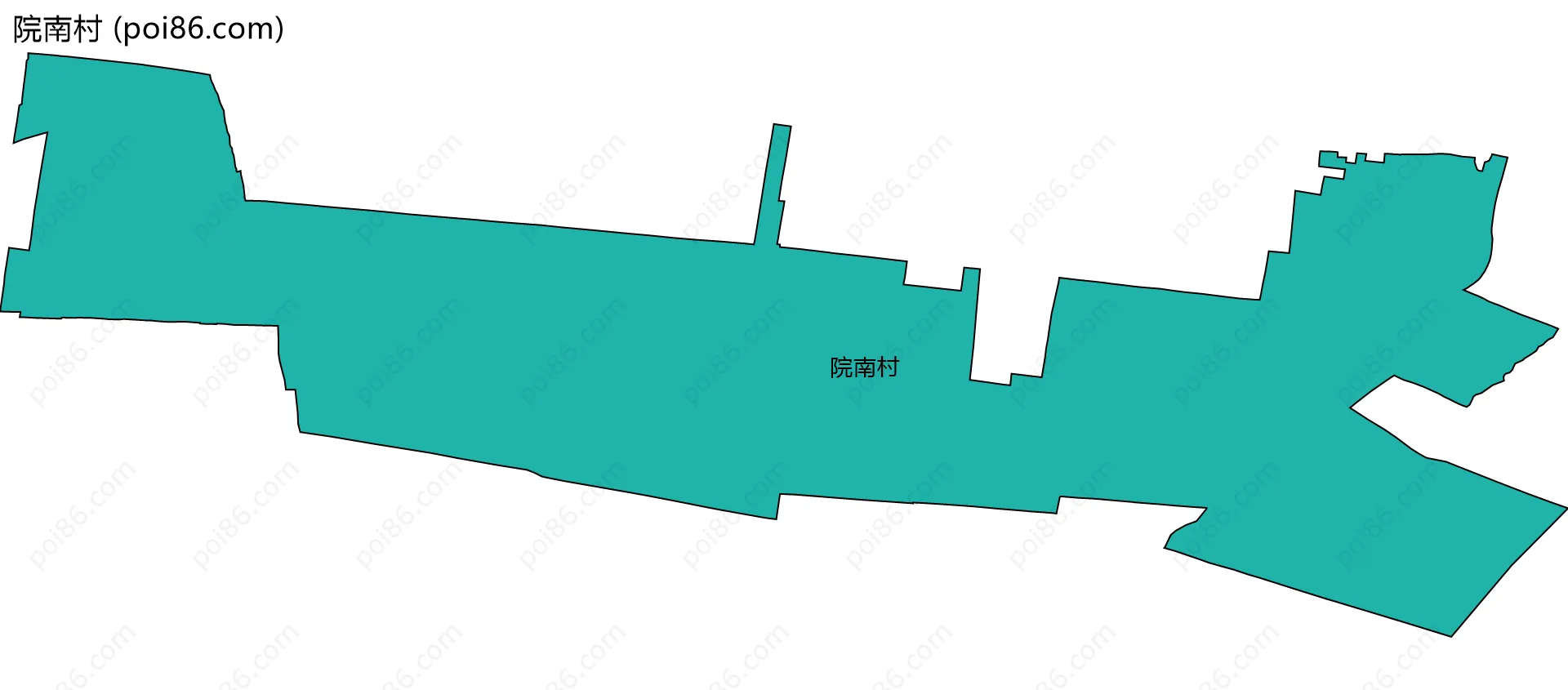 院南村边界地图