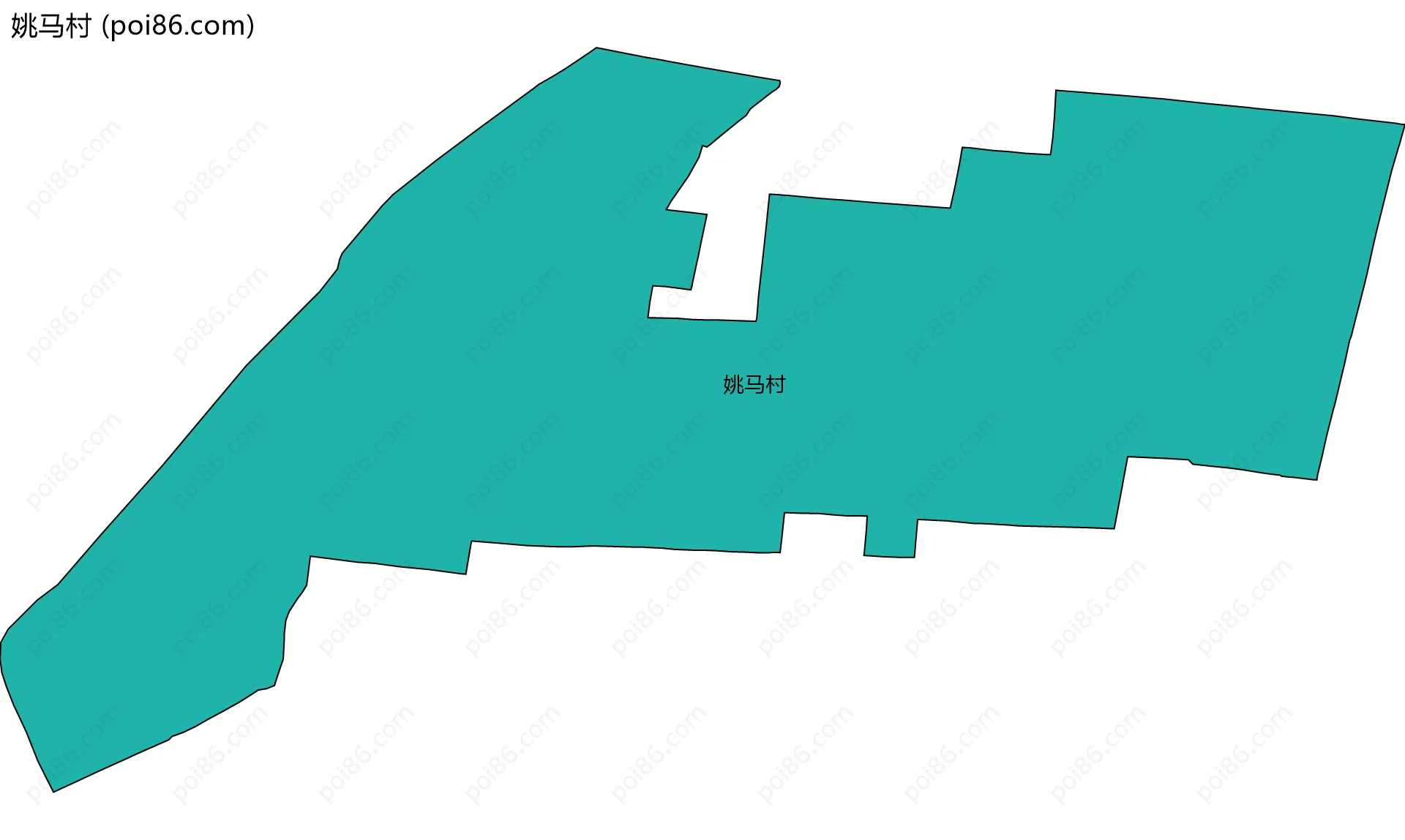 姚马村边界地图