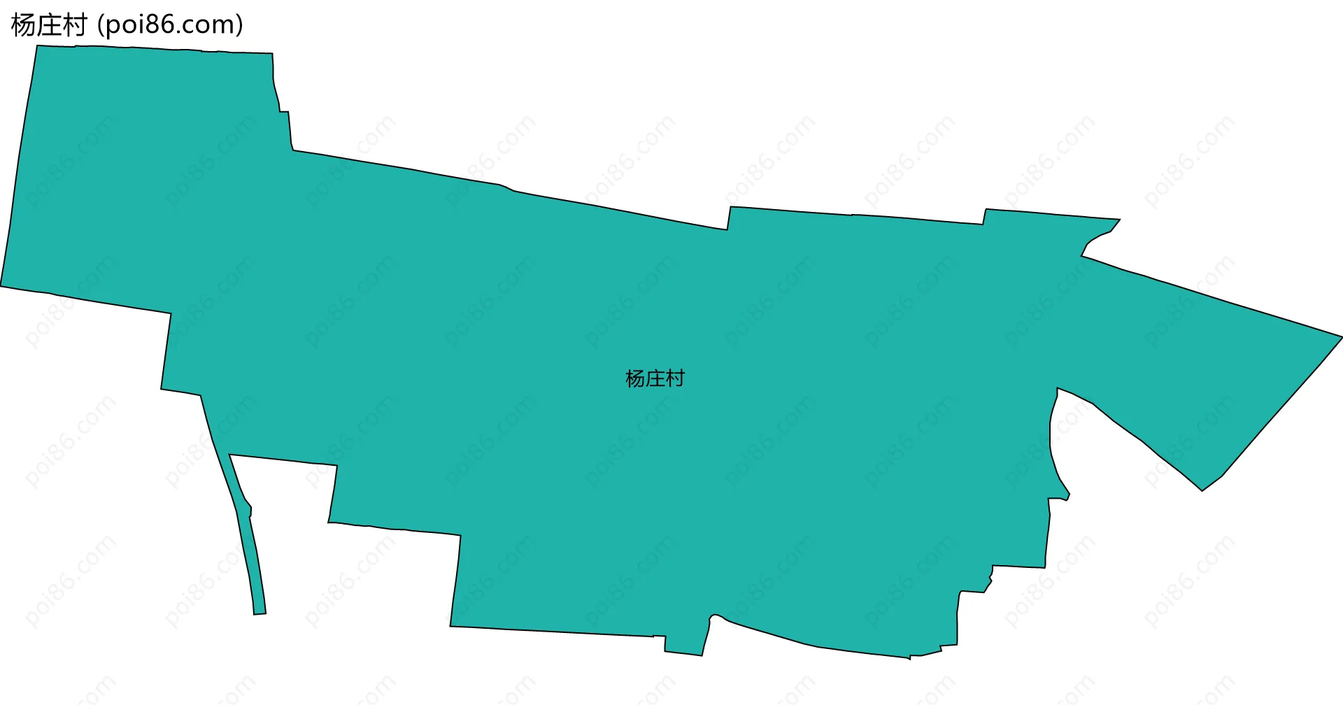杨庄村边界地图