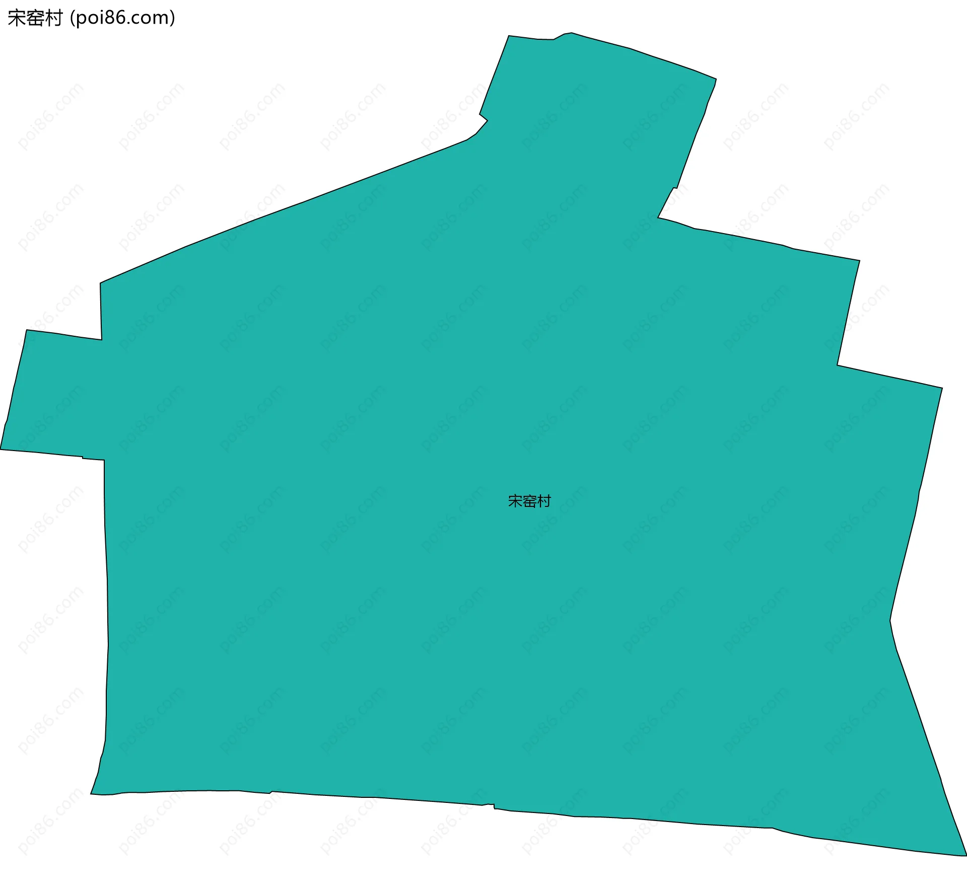 宋窑村边界地图