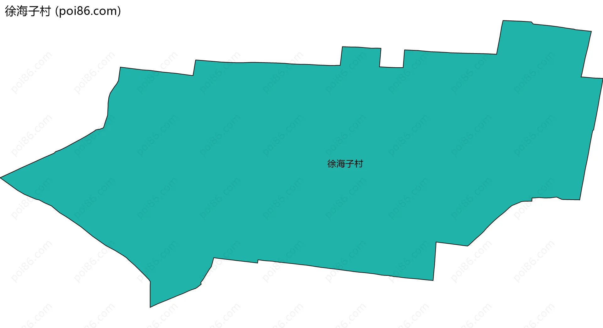 徐海子村边界地图