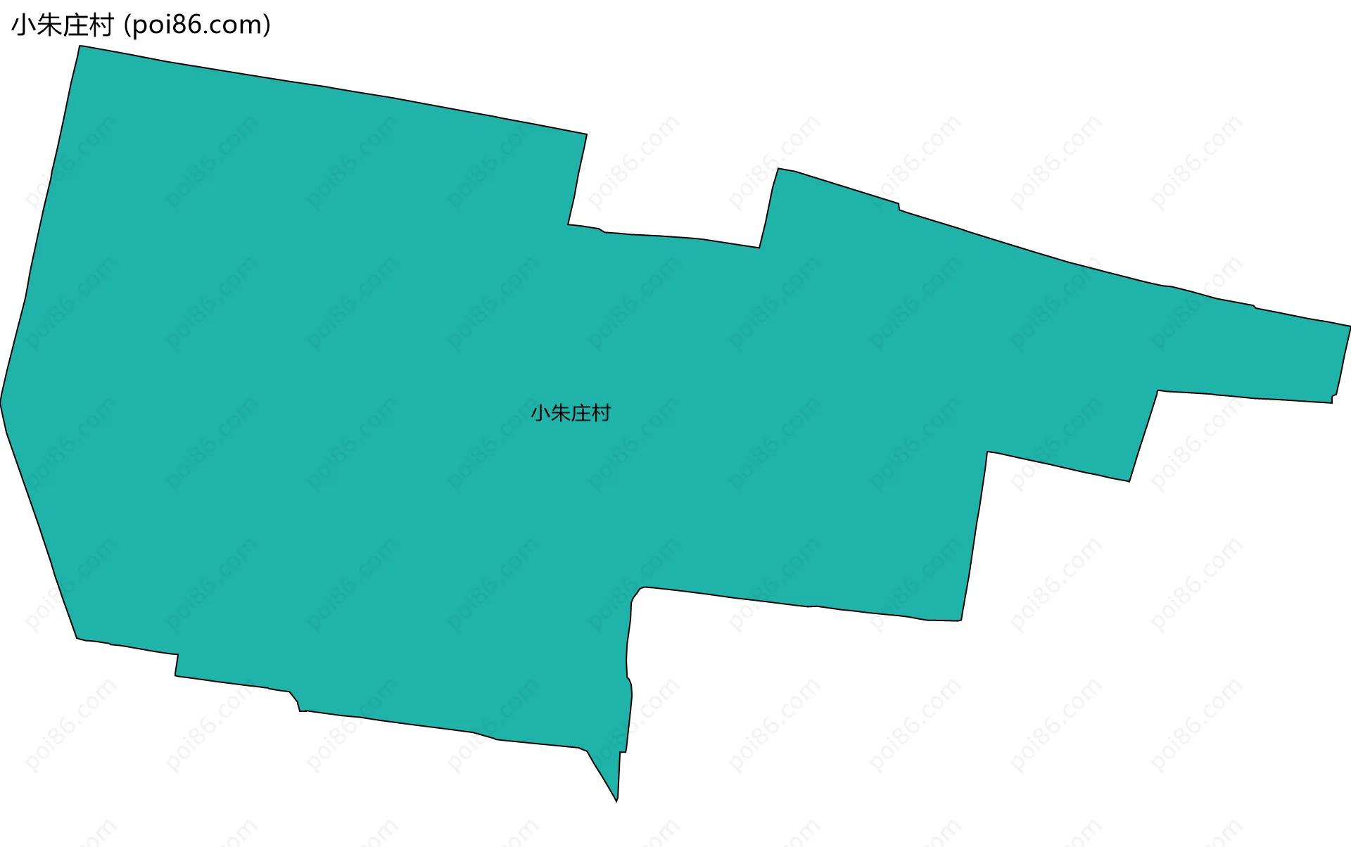 小朱庄村边界地图