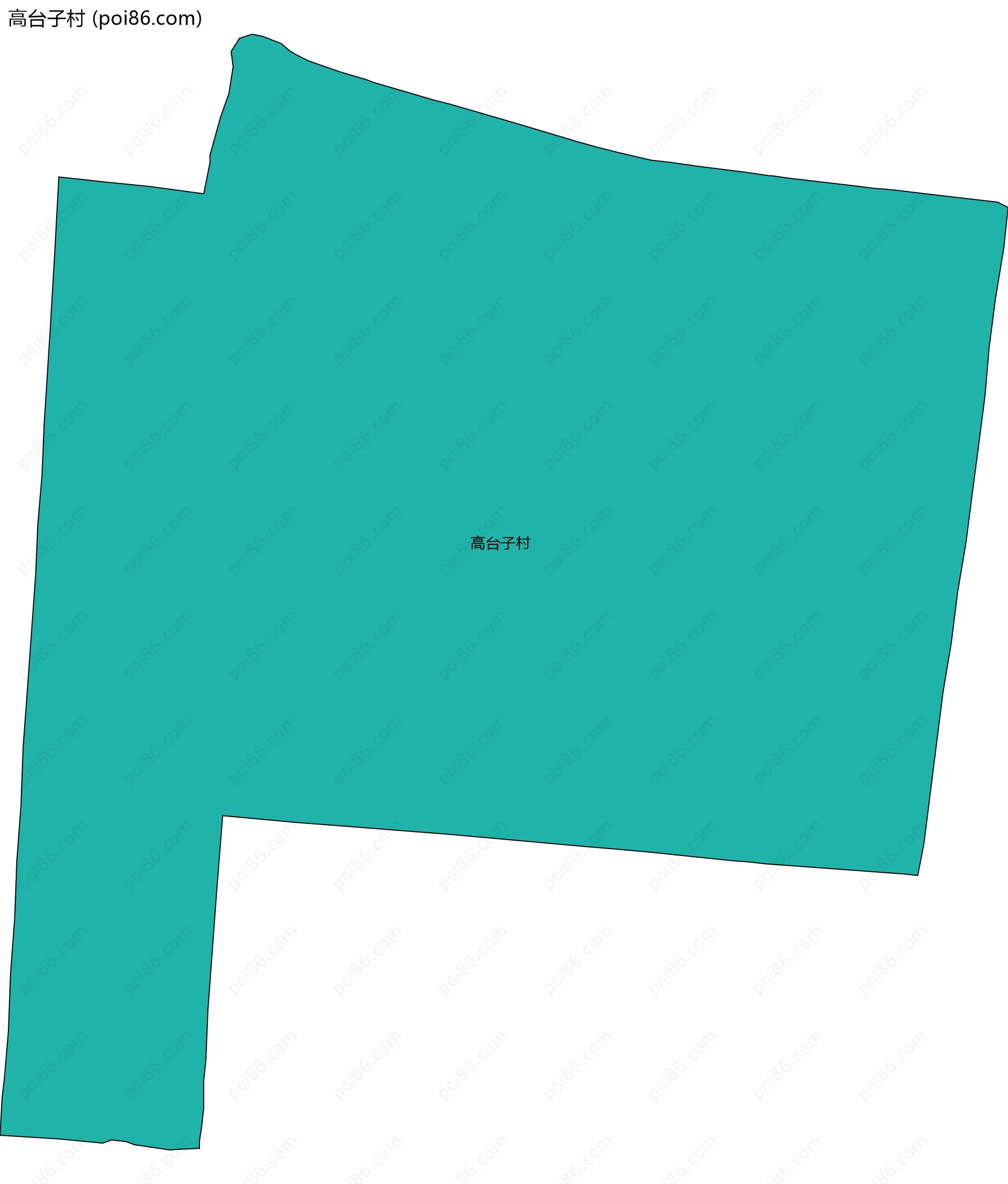 高台子村边界地图