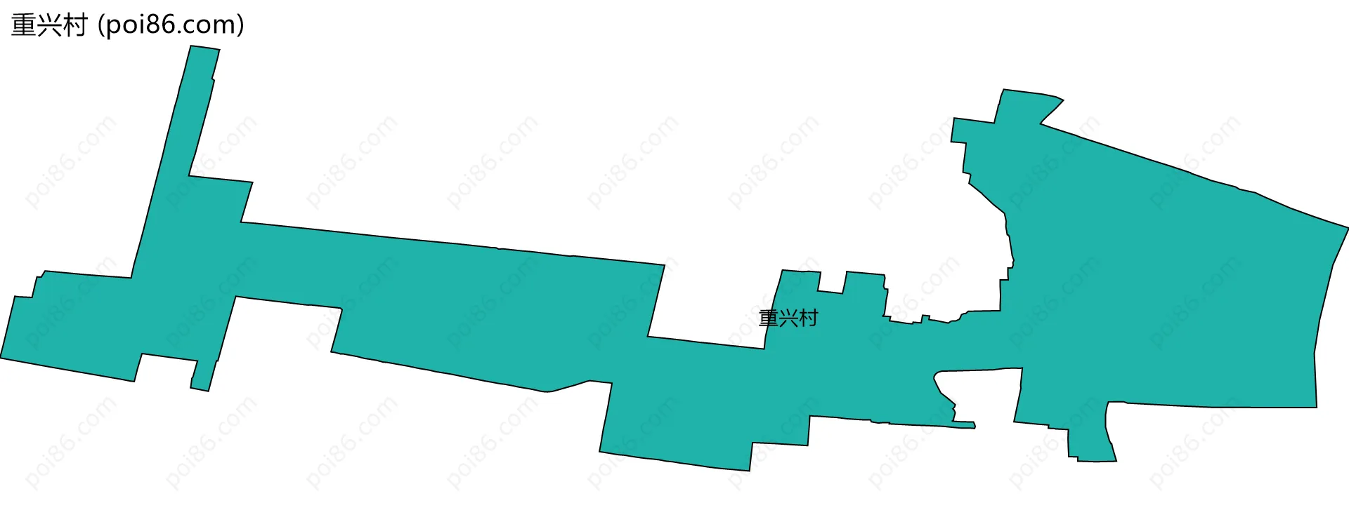重兴村边界地图