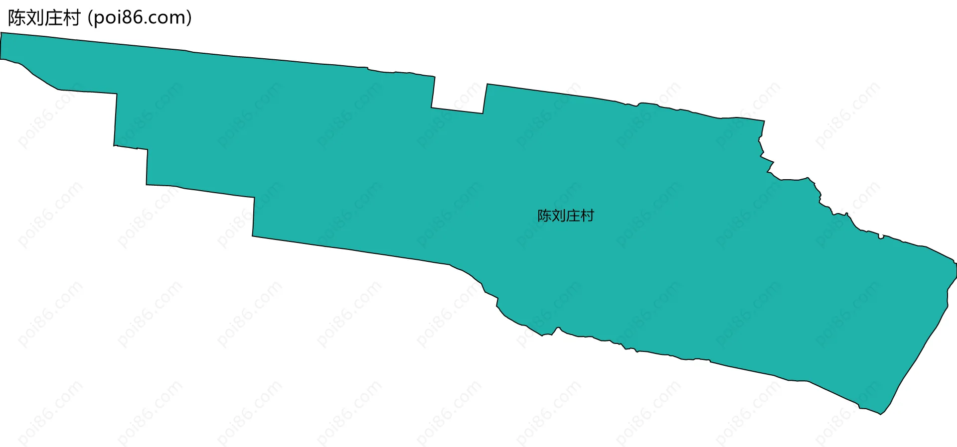 陈刘庄村边界地图