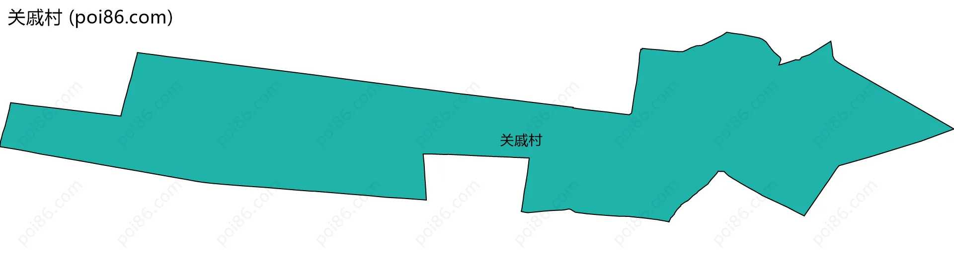 关戚村边界地图