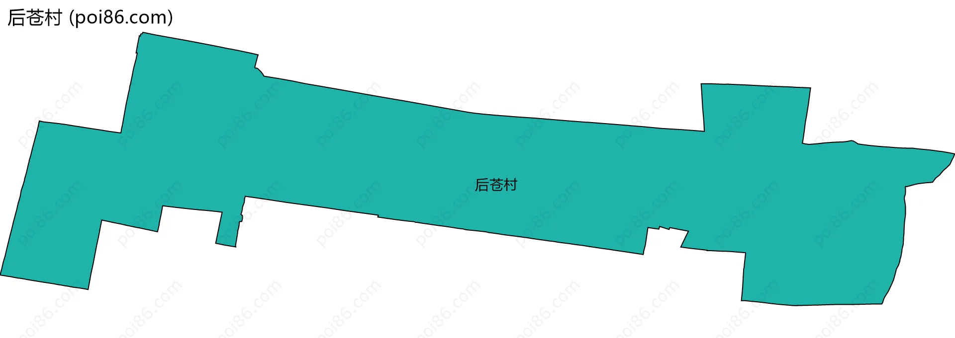 后苍村边界地图