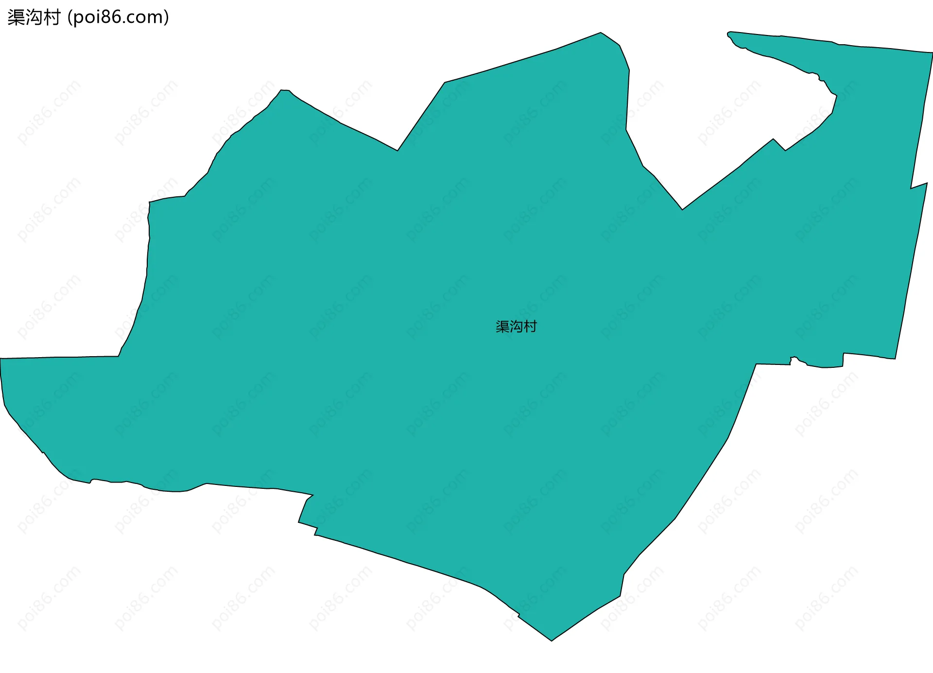 渠沟村边界地图