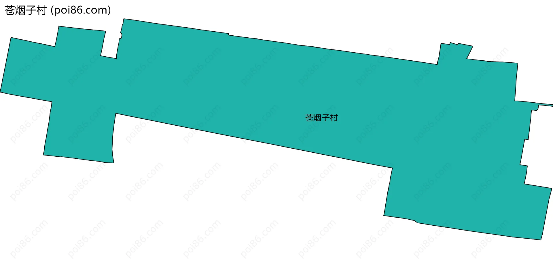 苍烟子村边界地图