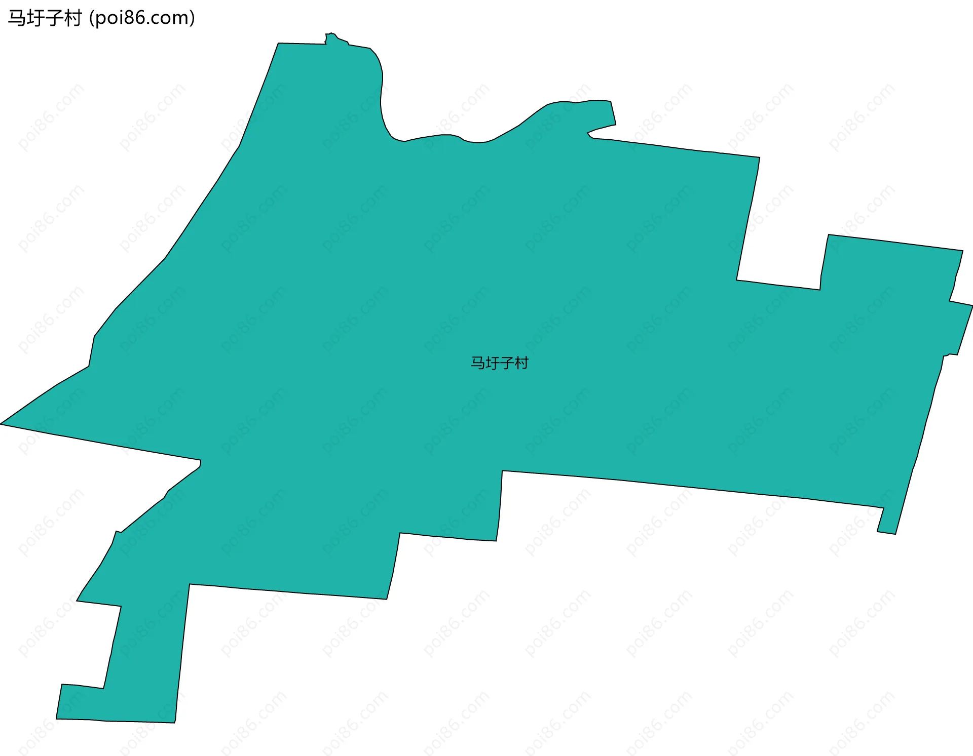 马圩子村边界地图