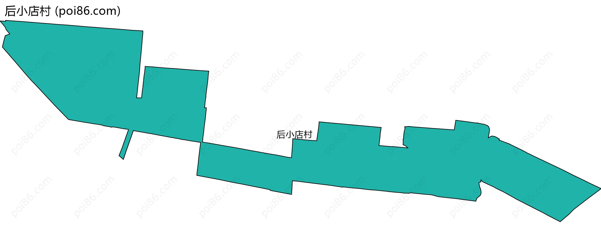 后小店村边界地图