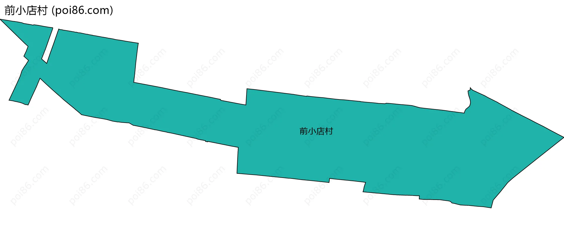 前小店村边界地图