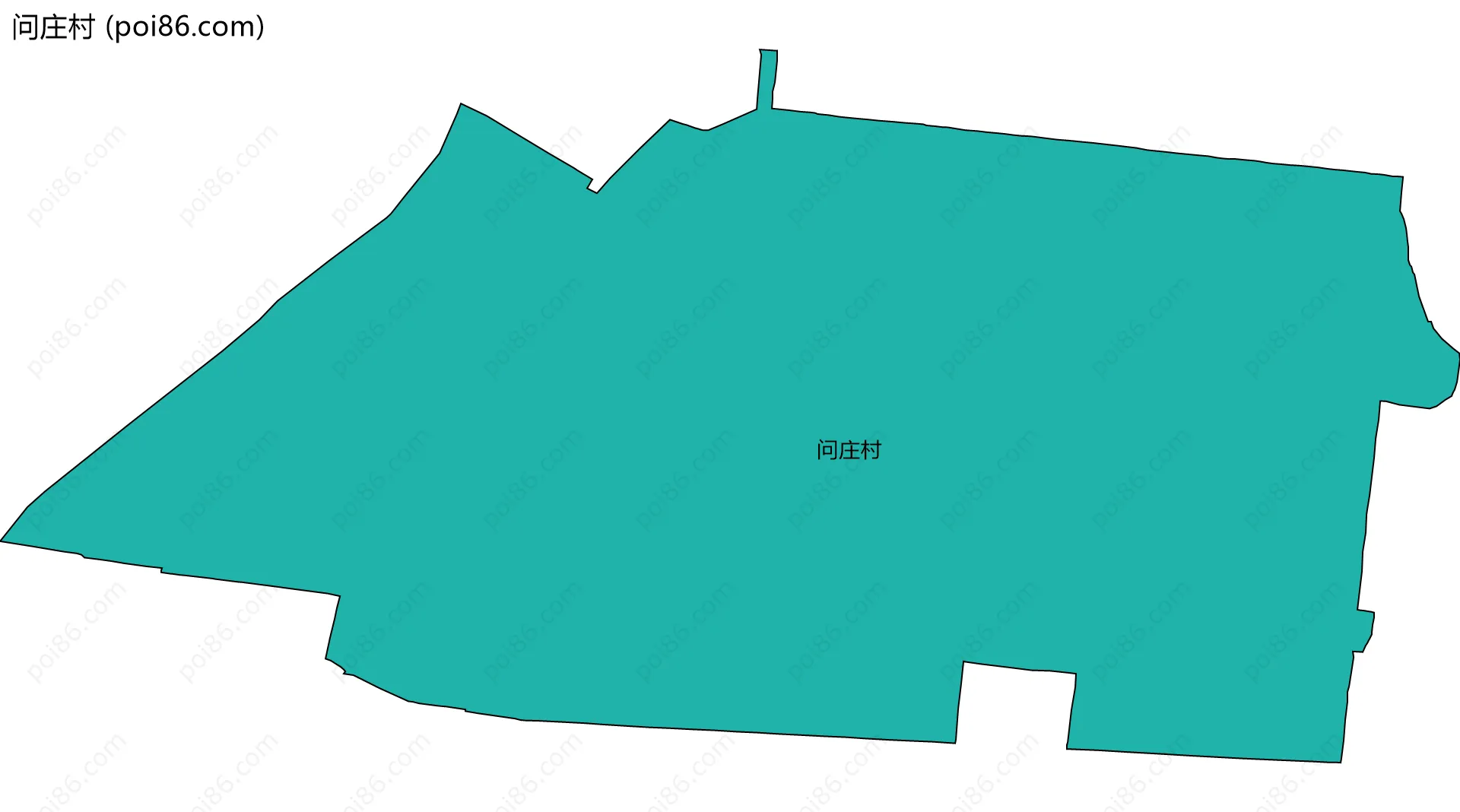 问庄村边界地图