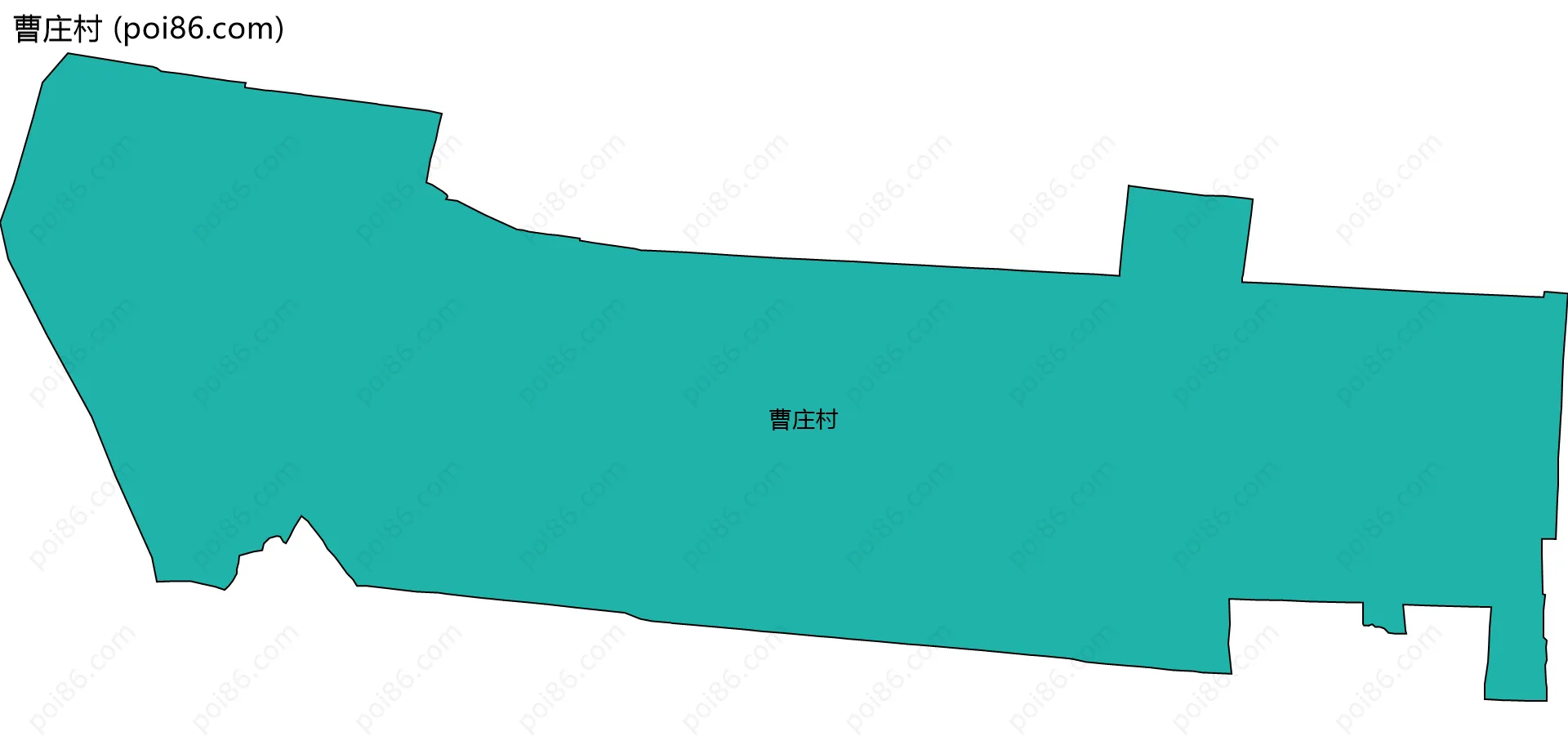 曹庄村边界地图