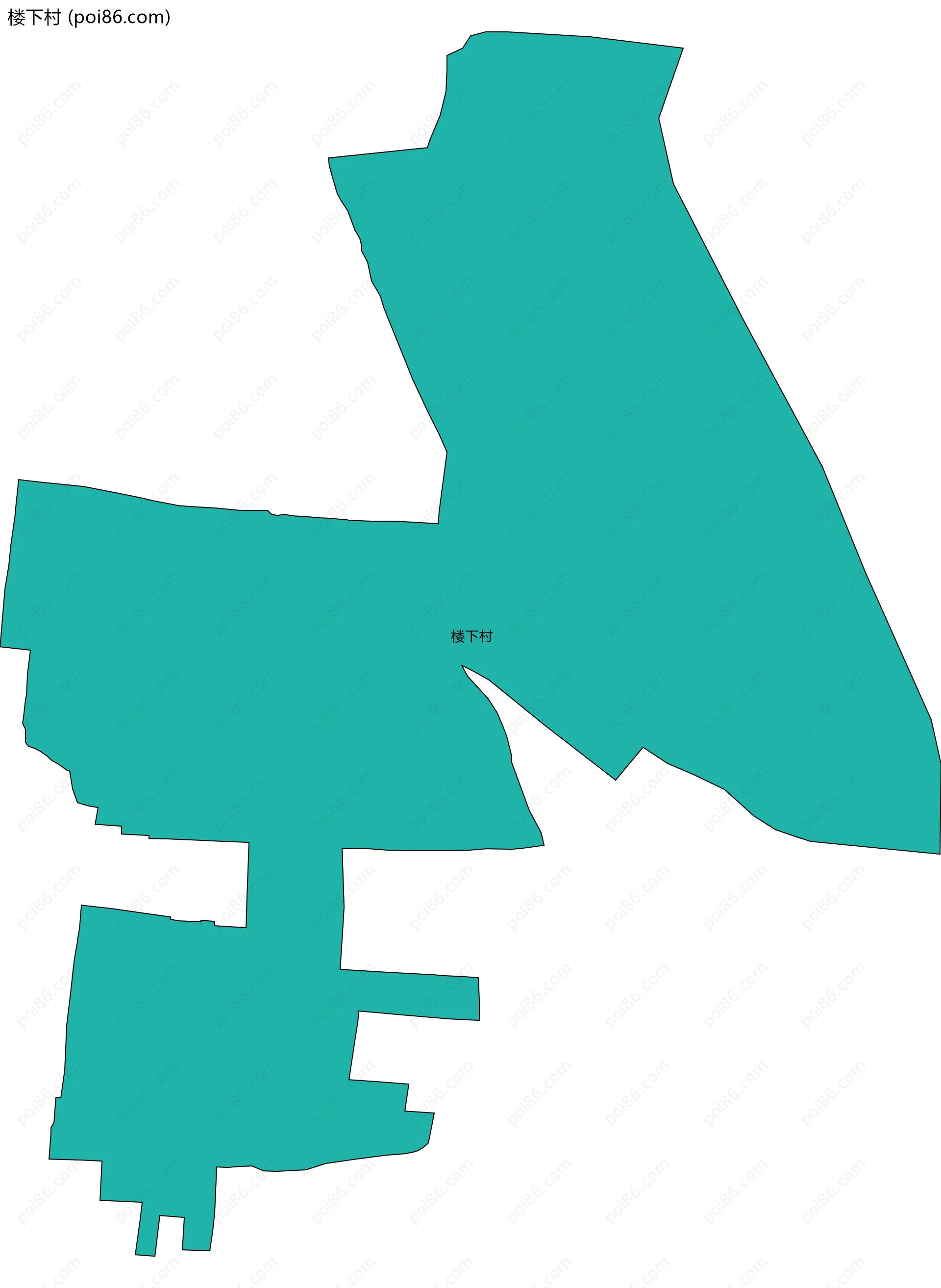 楼下村边界地图