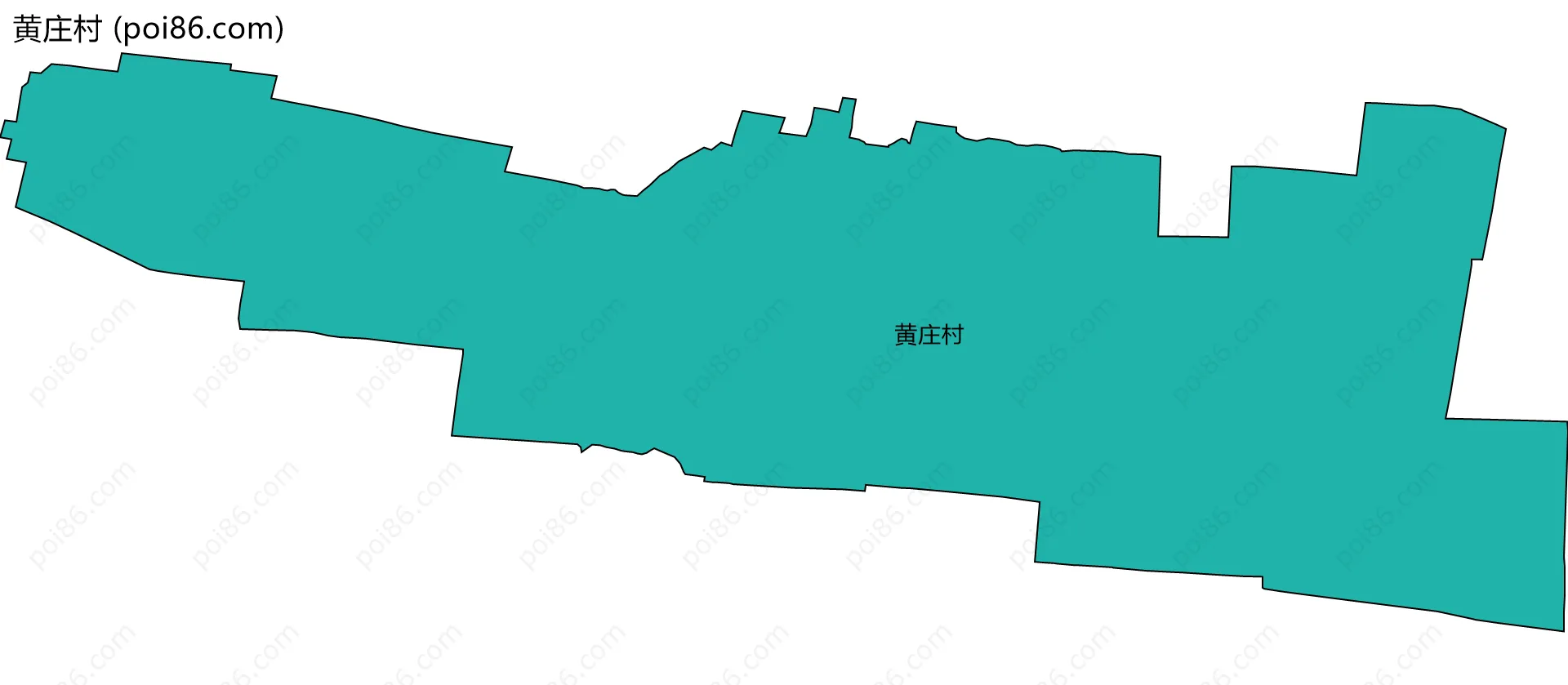 黄庄村边界地图