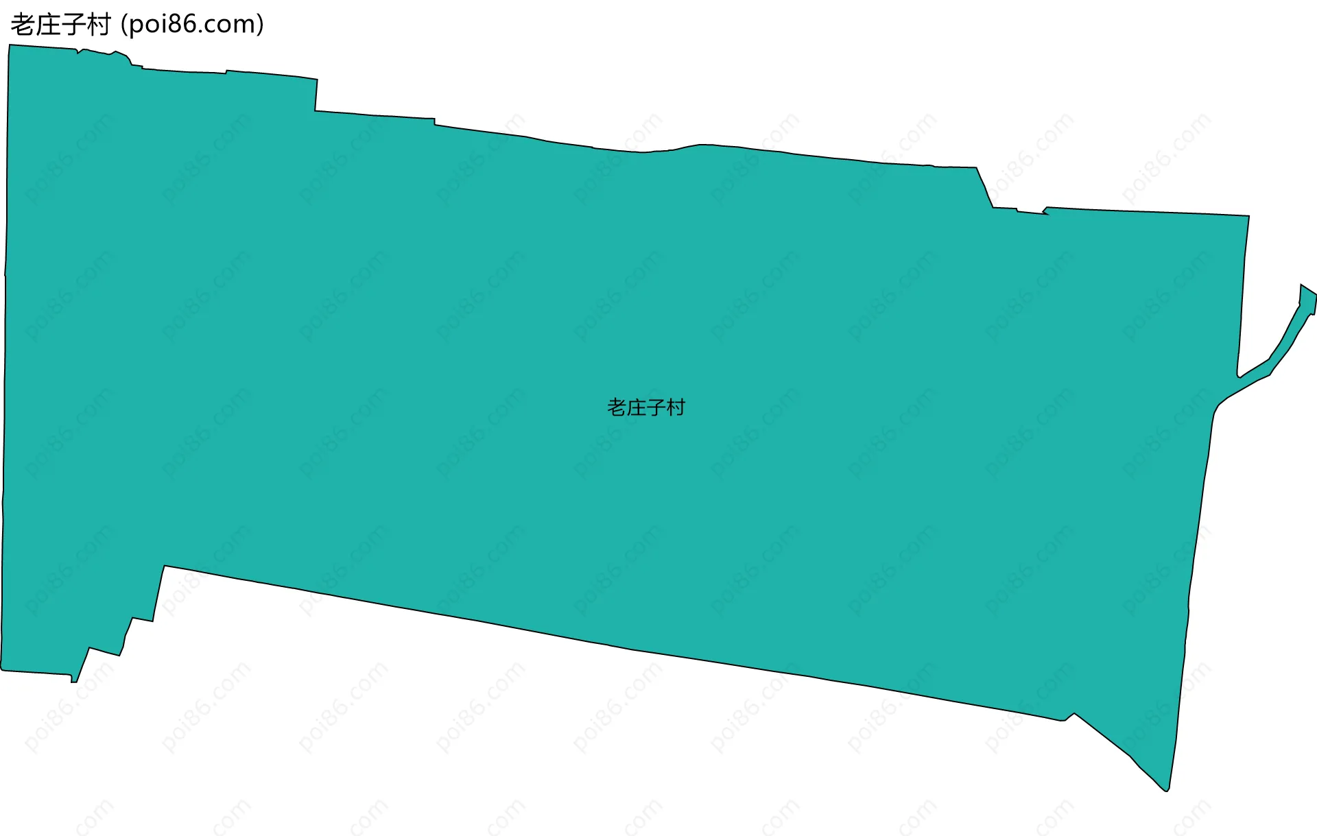 老庄子村边界地图