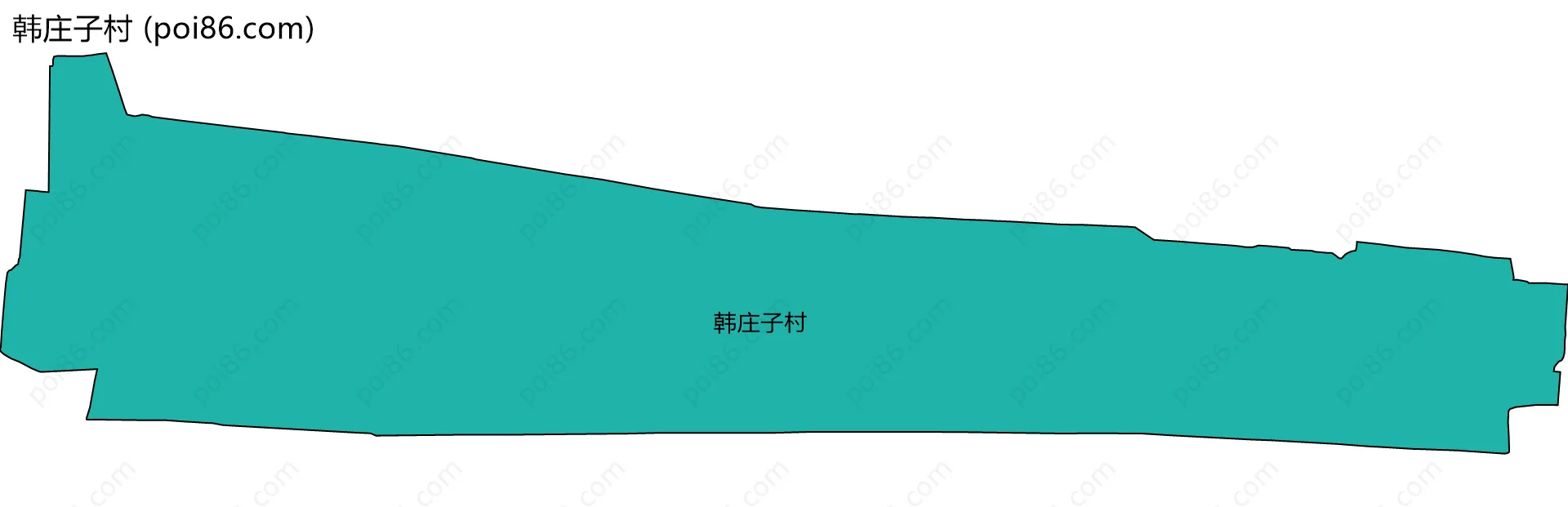 韩庄子村边界地图