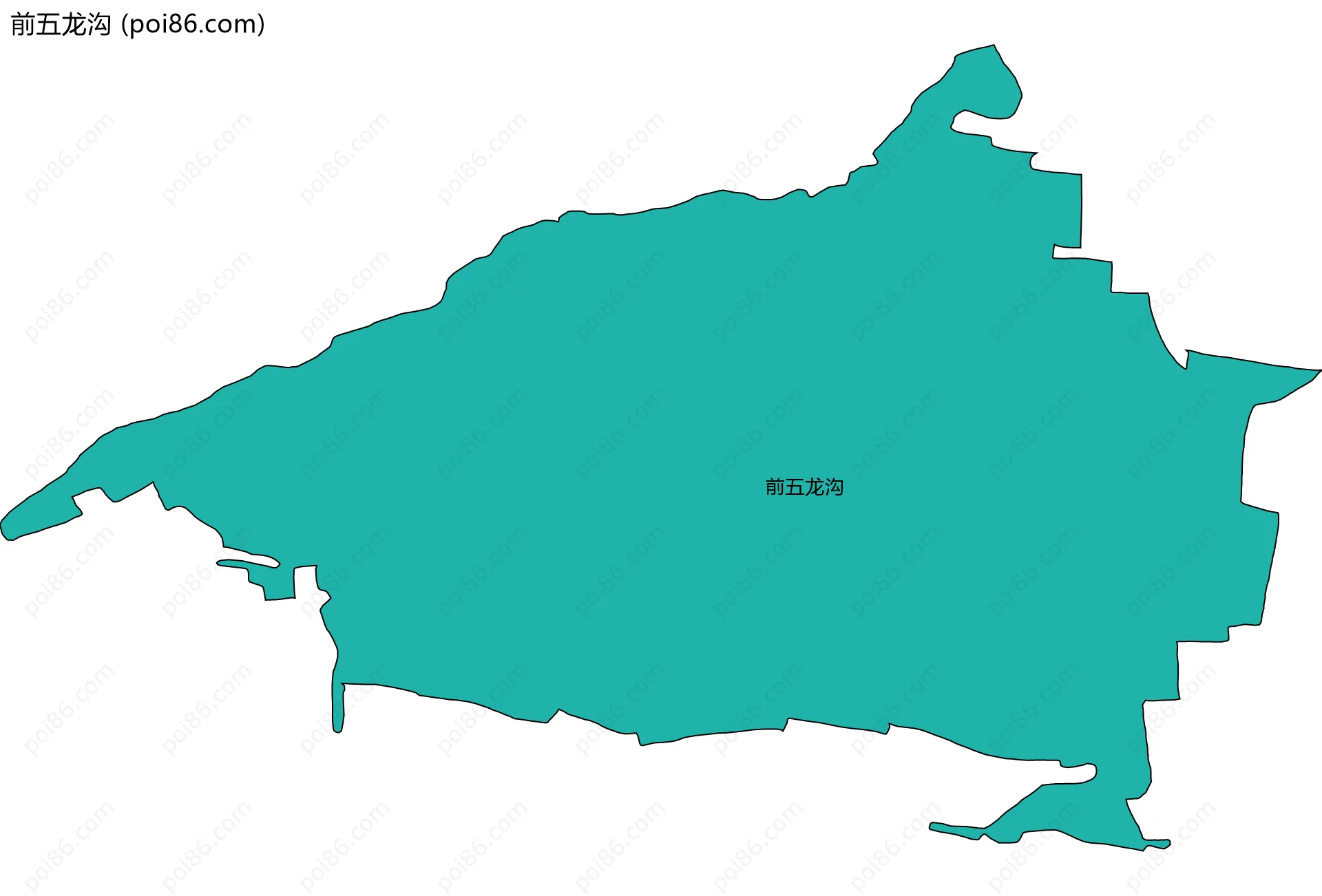 前五龙沟边界地图