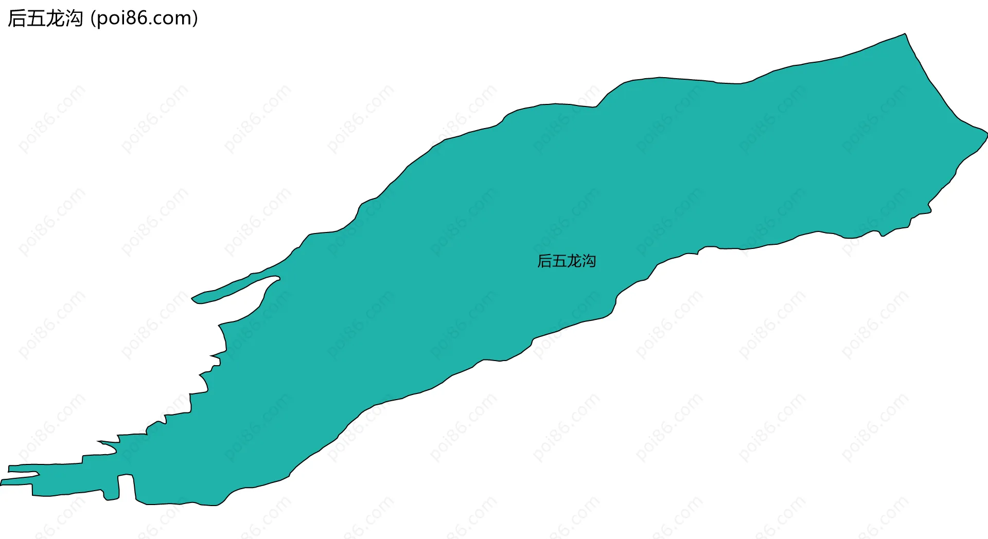 后五龙沟边界地图