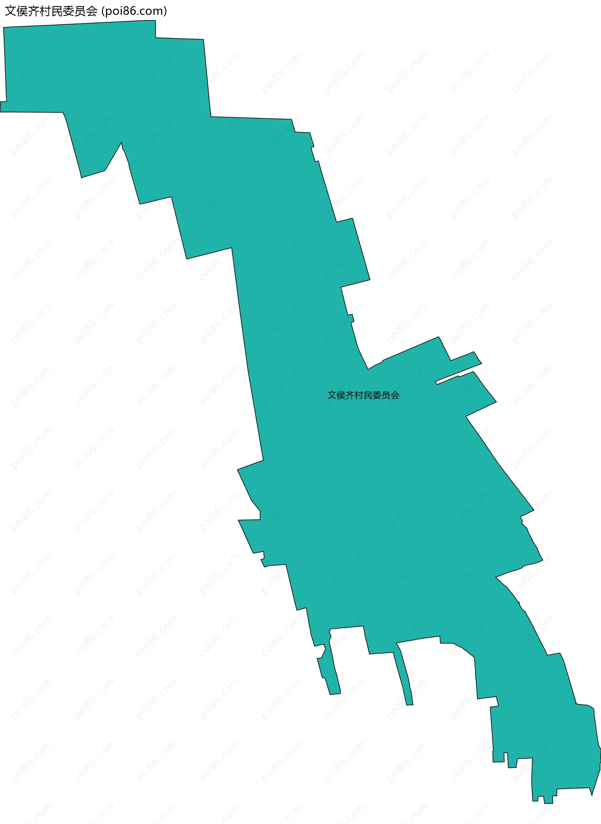 文侯齐村民委员会边界地图