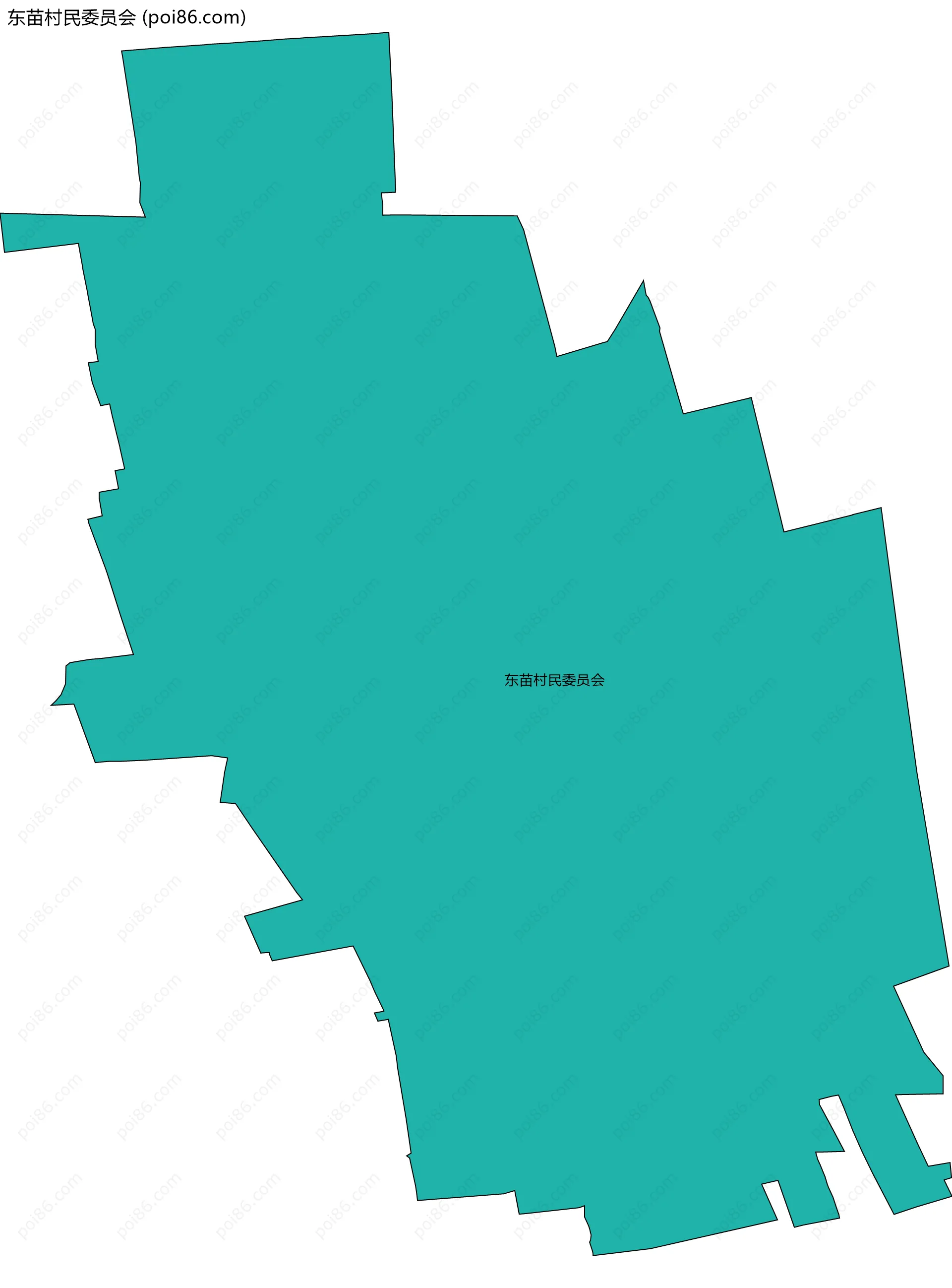 东苗村民委员会边界地图
