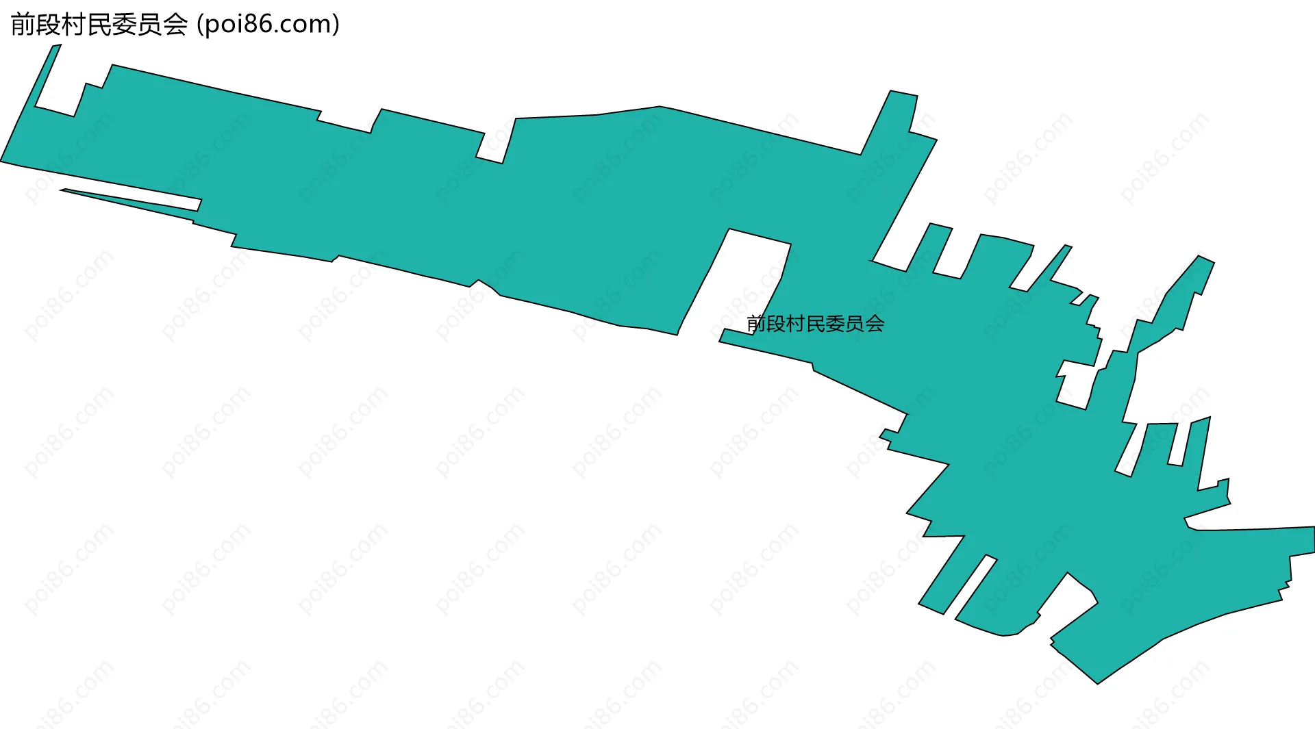 前段村民委员会边界地图