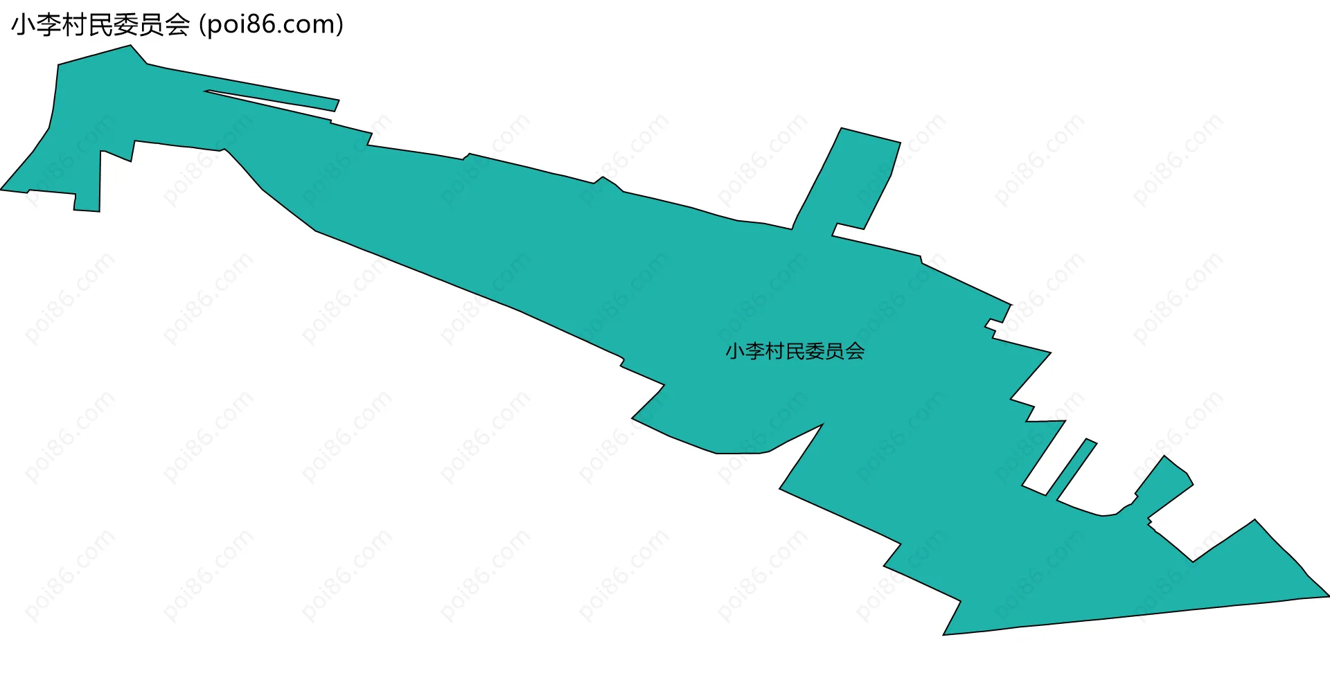 小李村民委员会边界地图