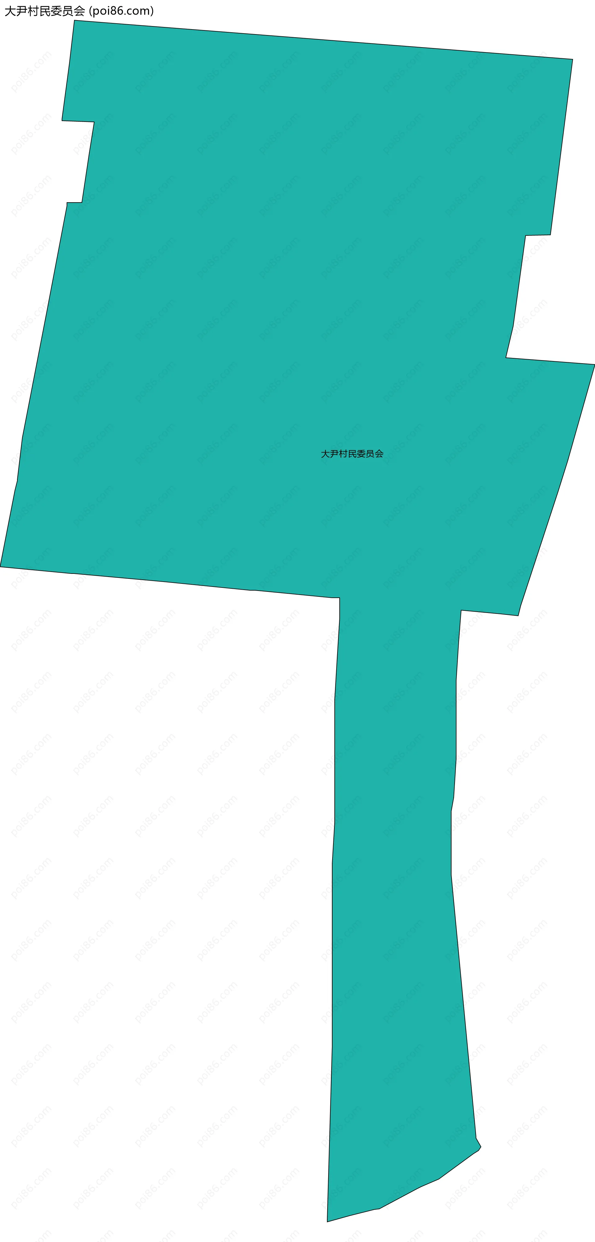 大尹村民委员会边界地图