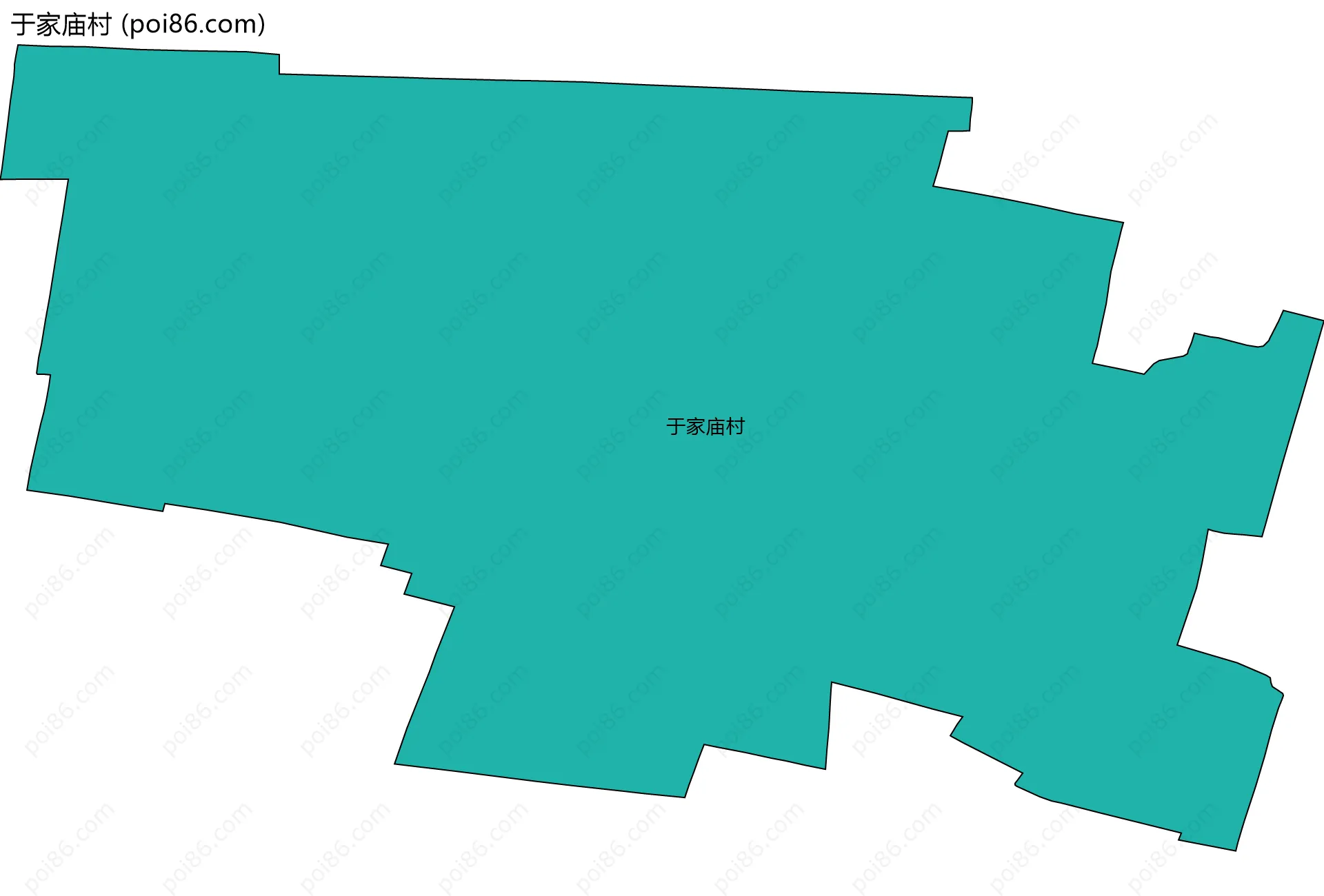 于家庙村边界地图