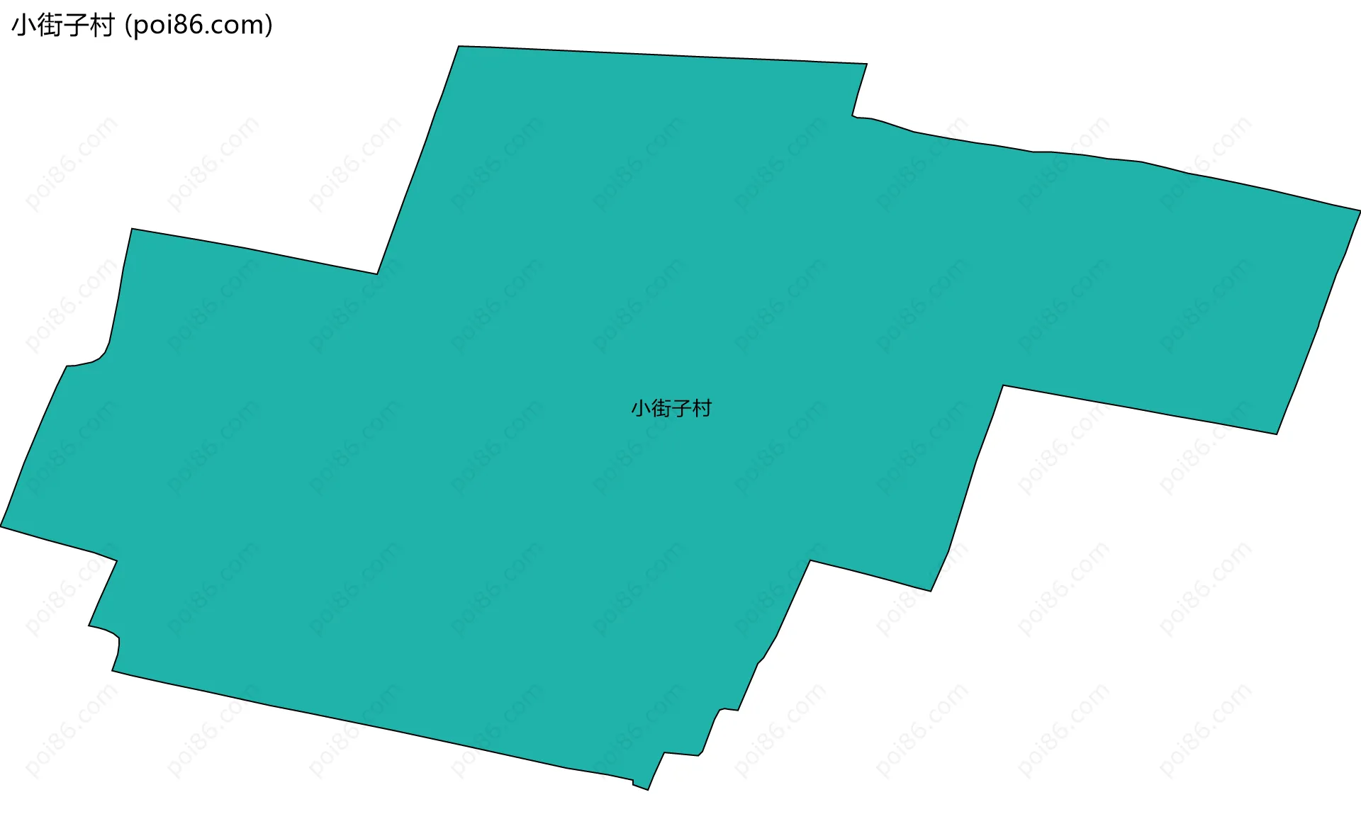 小街子村边界地图