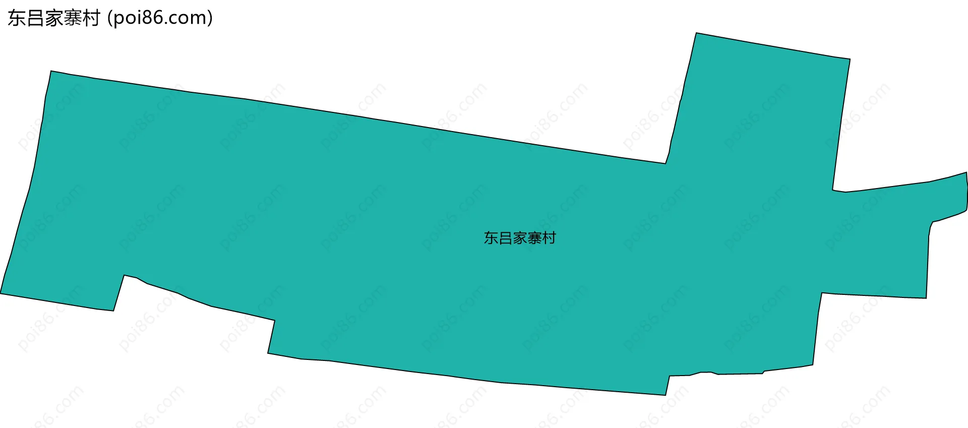 东吕家寨村边界地图