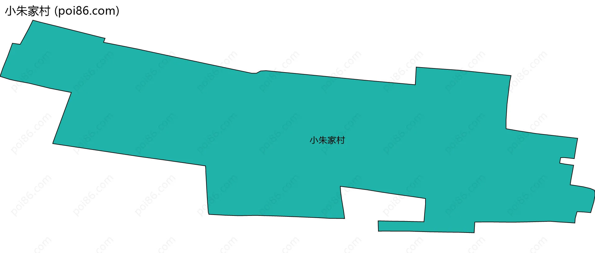 小朱家村边界地图