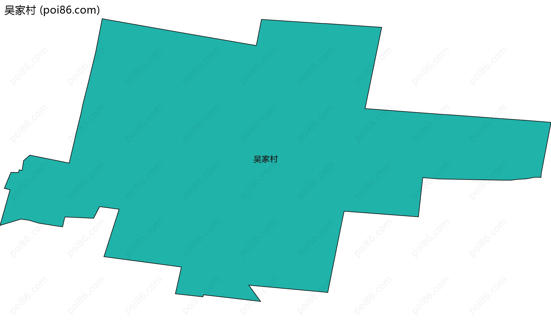 吴家村边界地图