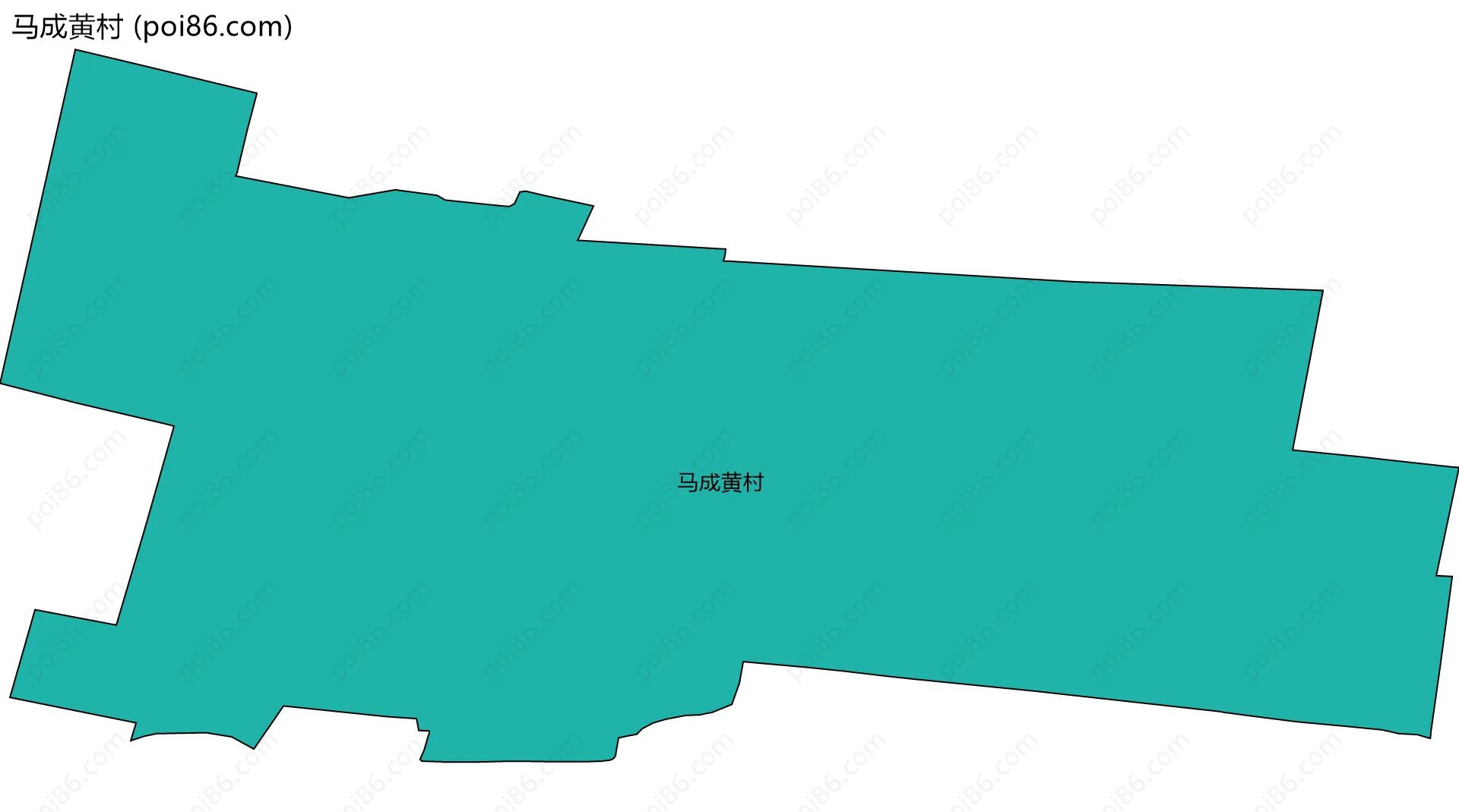 马成黄村边界地图