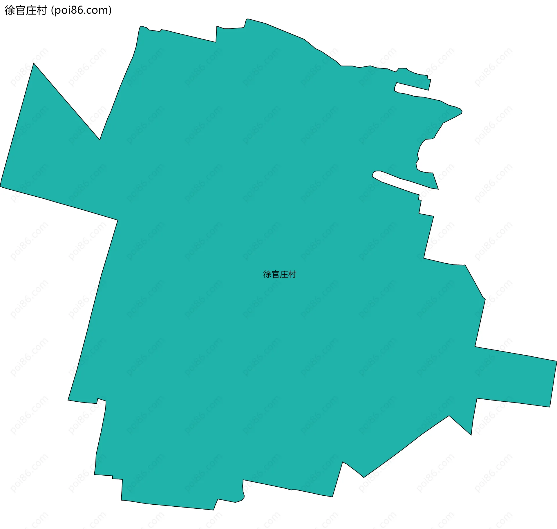 徐官庄村边界地图