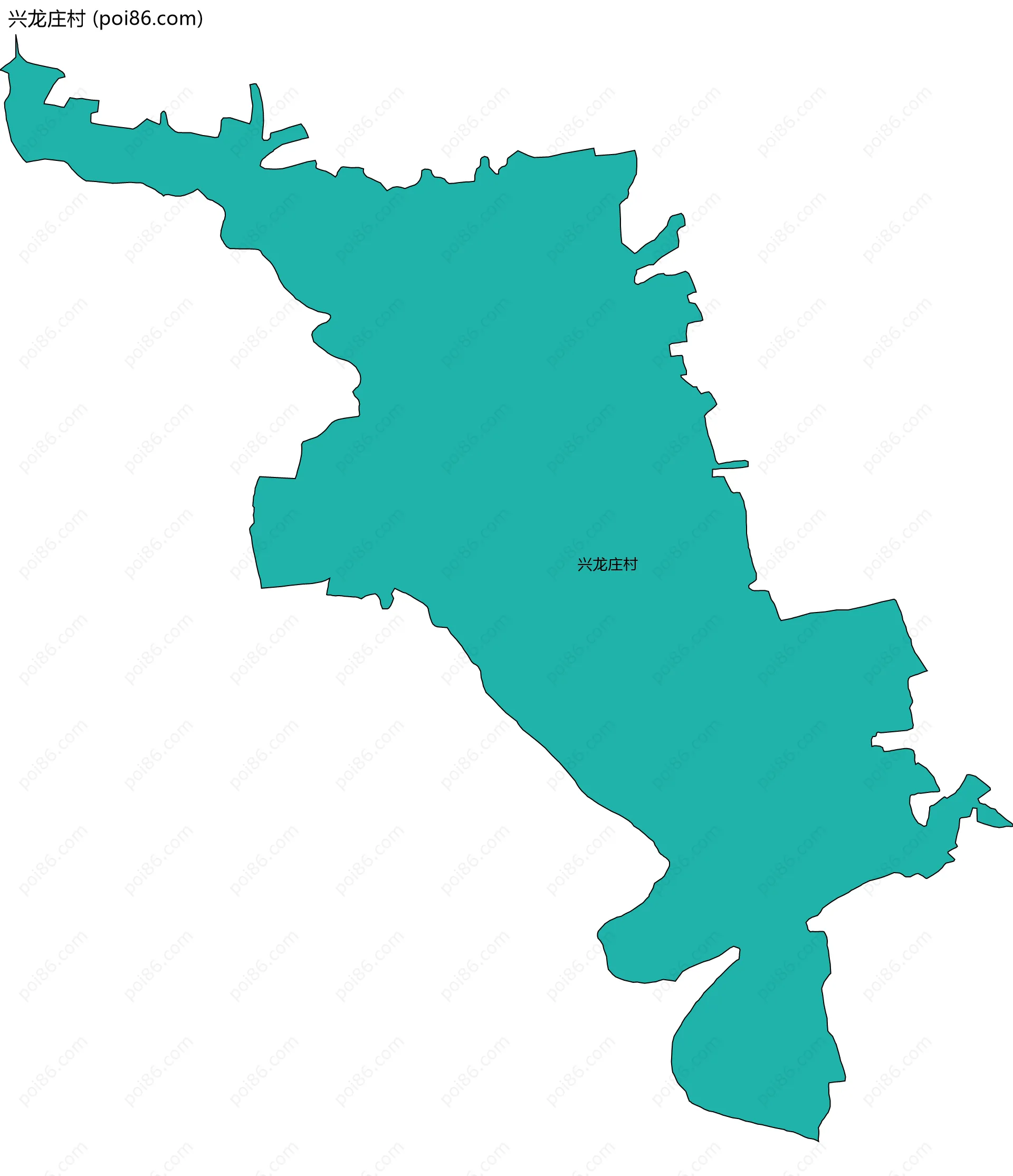 兴龙庄村边界地图