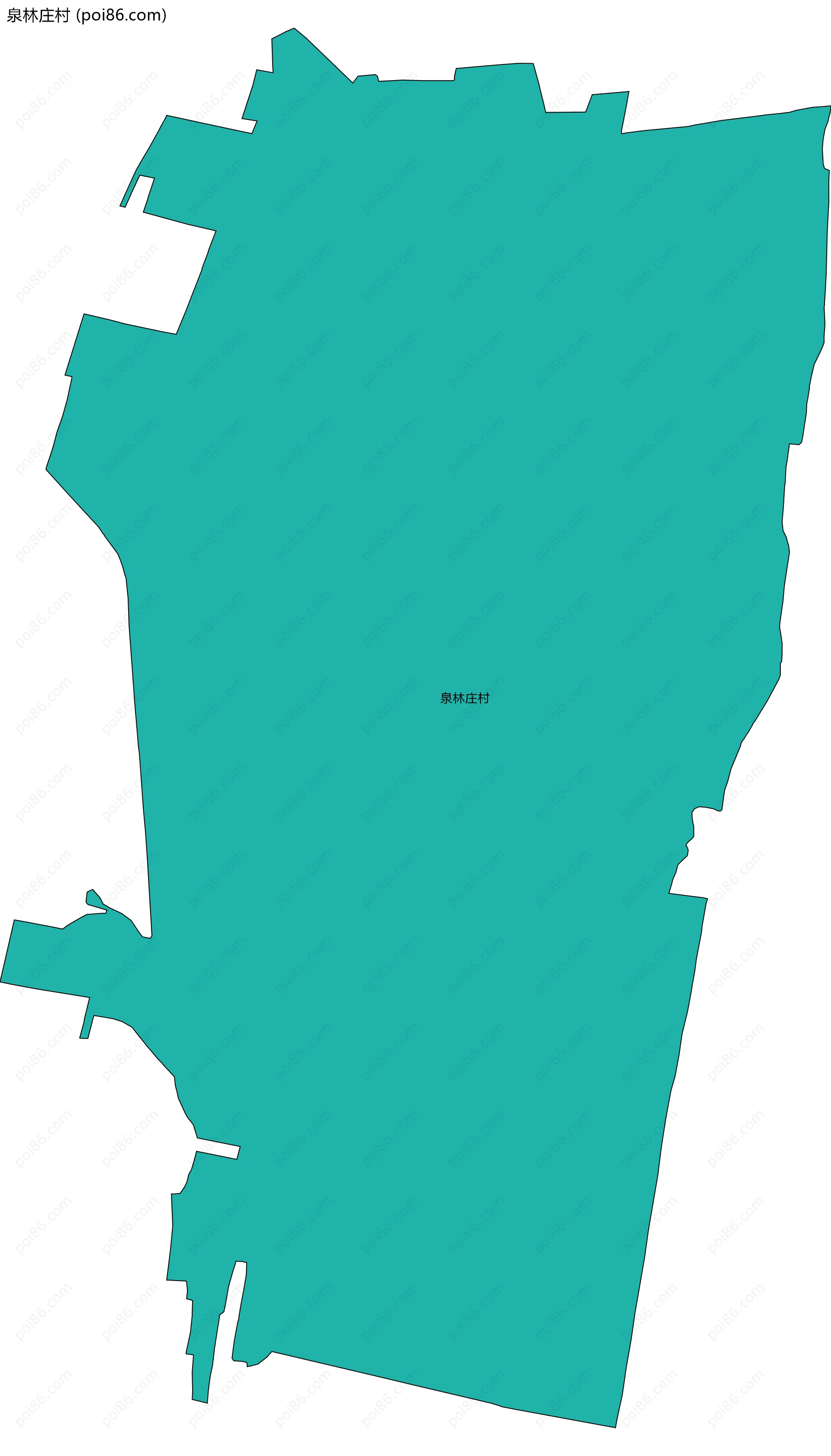 泉林庄村边界地图