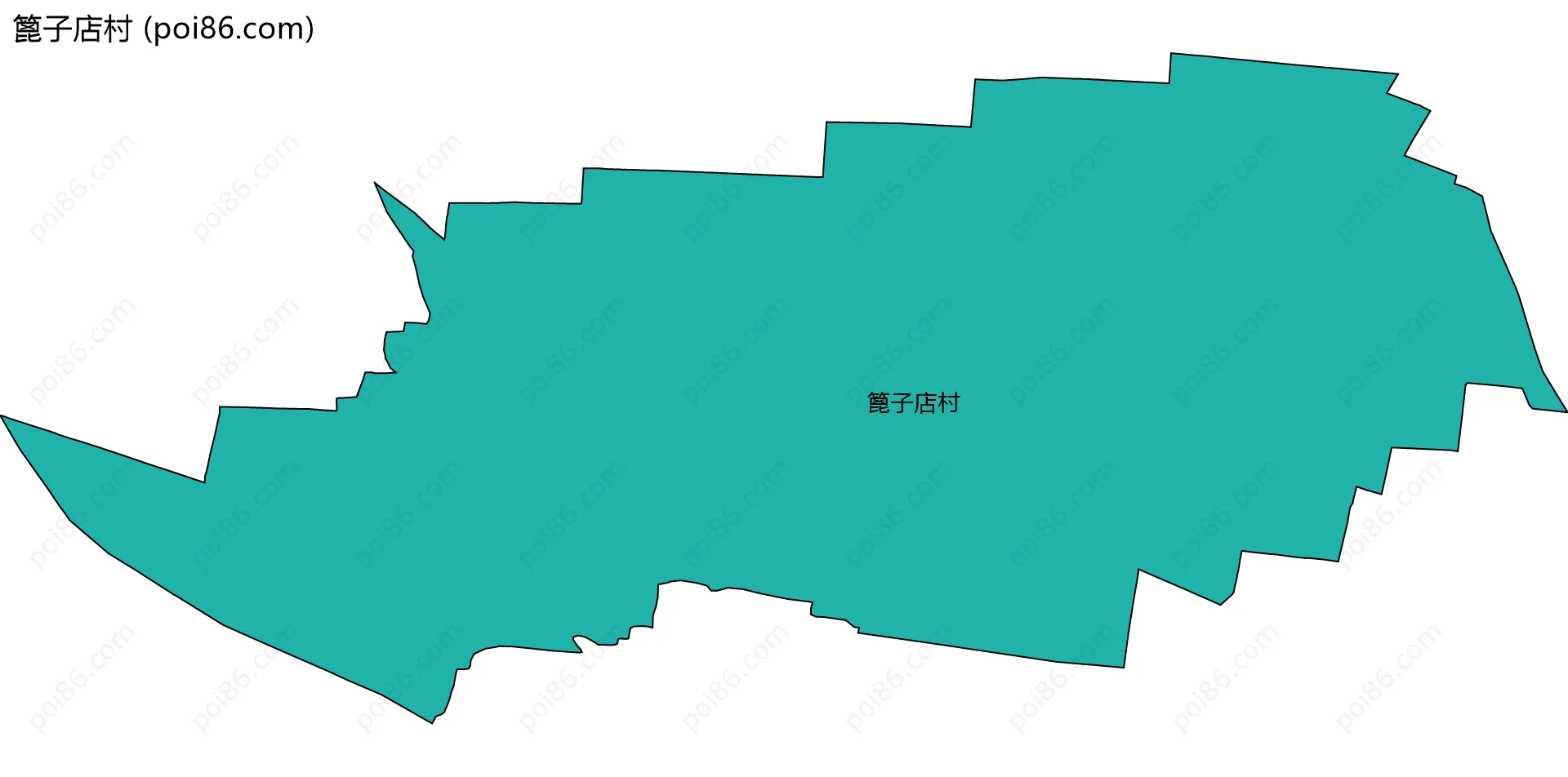 篦子店村边界地图