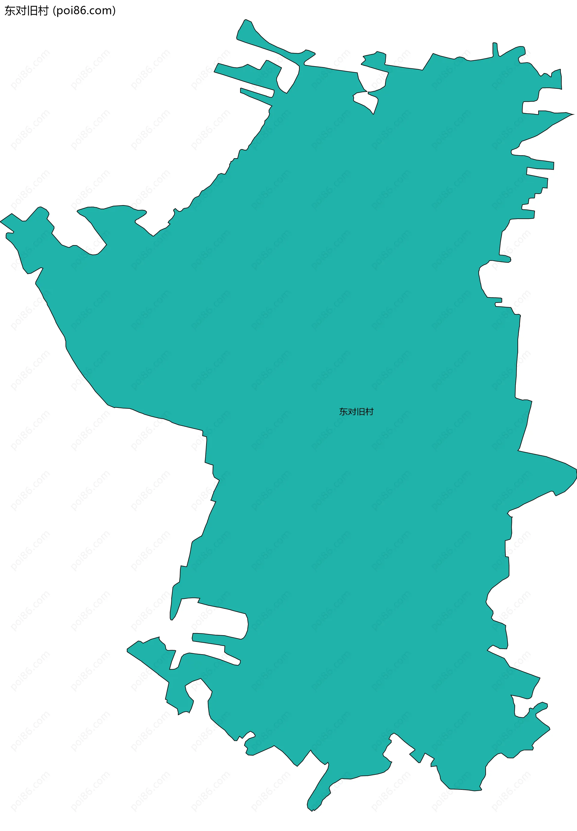 东对旧村边界地图
