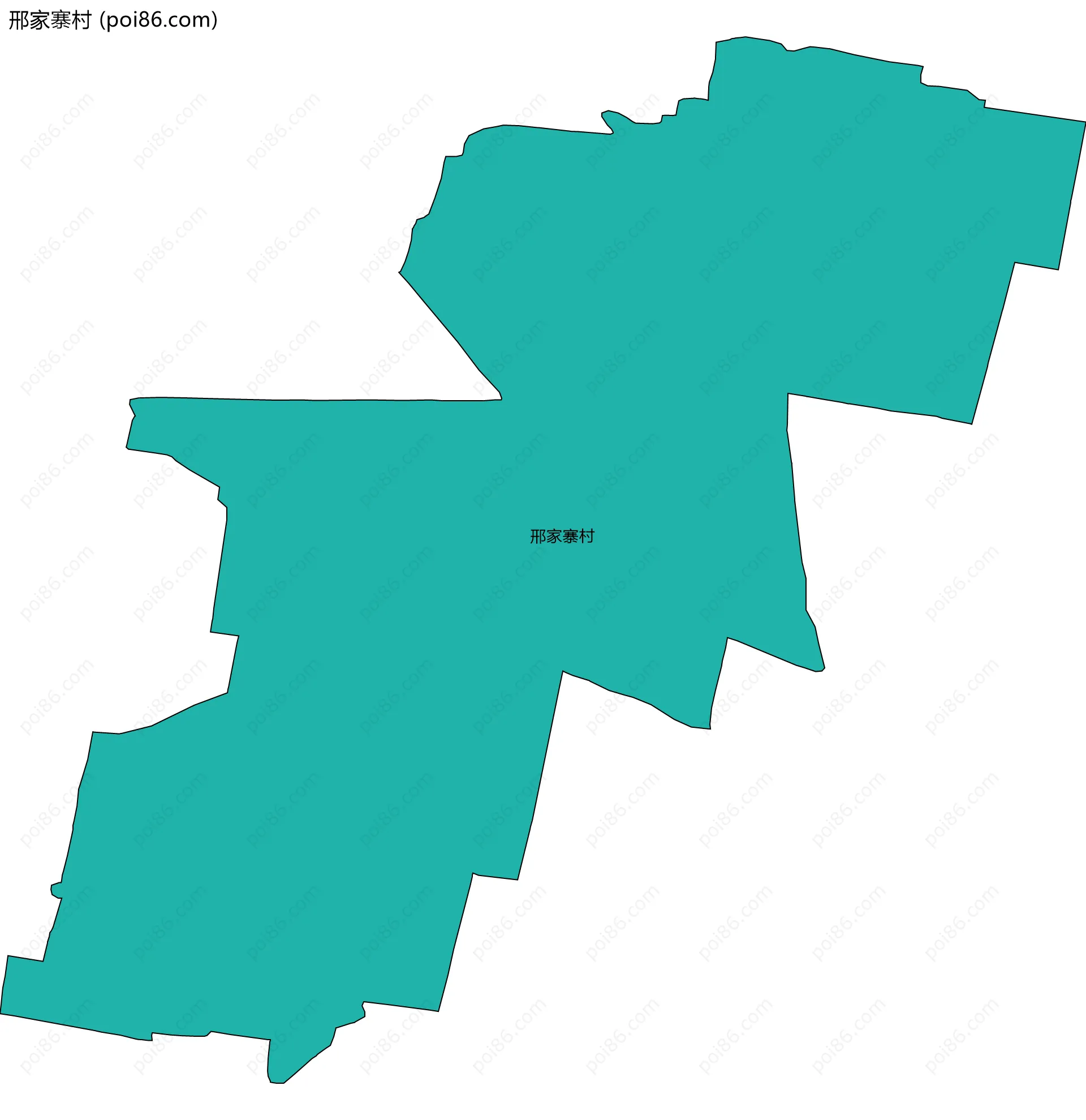 邢家寨村边界地图