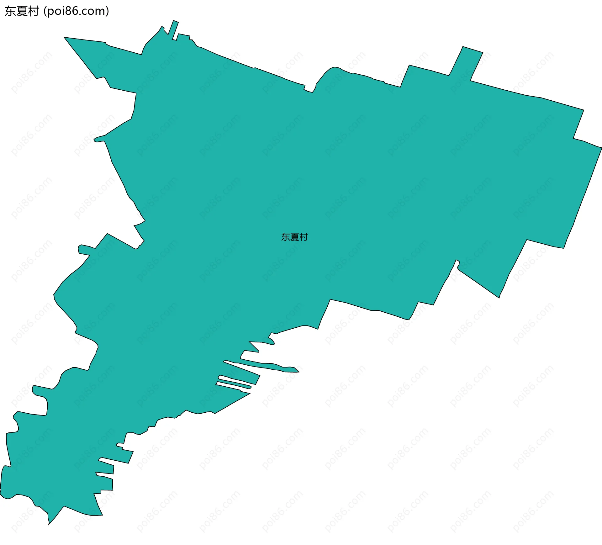 东夏村边界地图