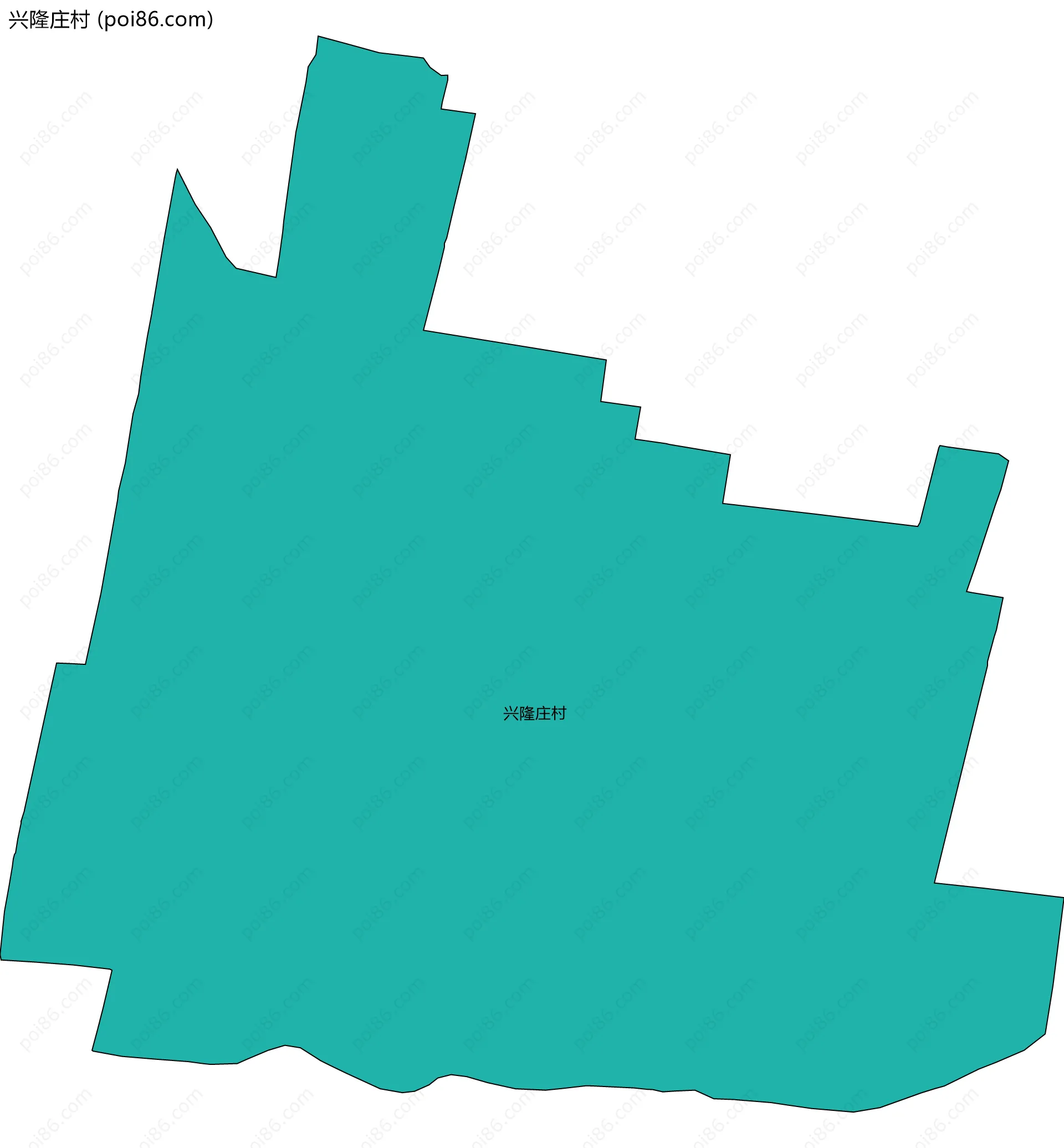 兴隆庄村边界地图
