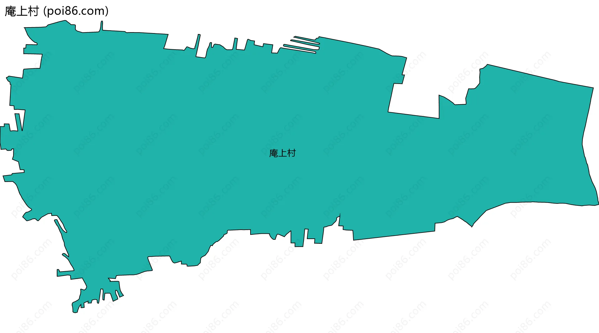 庵上村边界地图