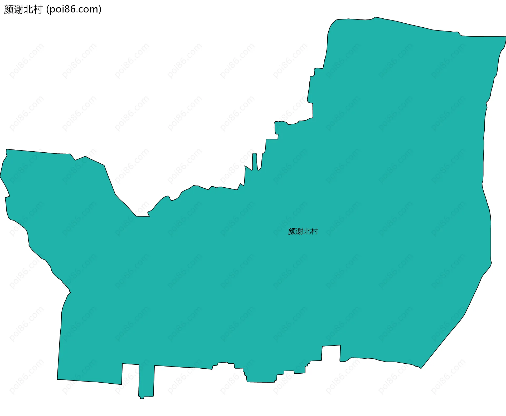 颜谢北村边界地图