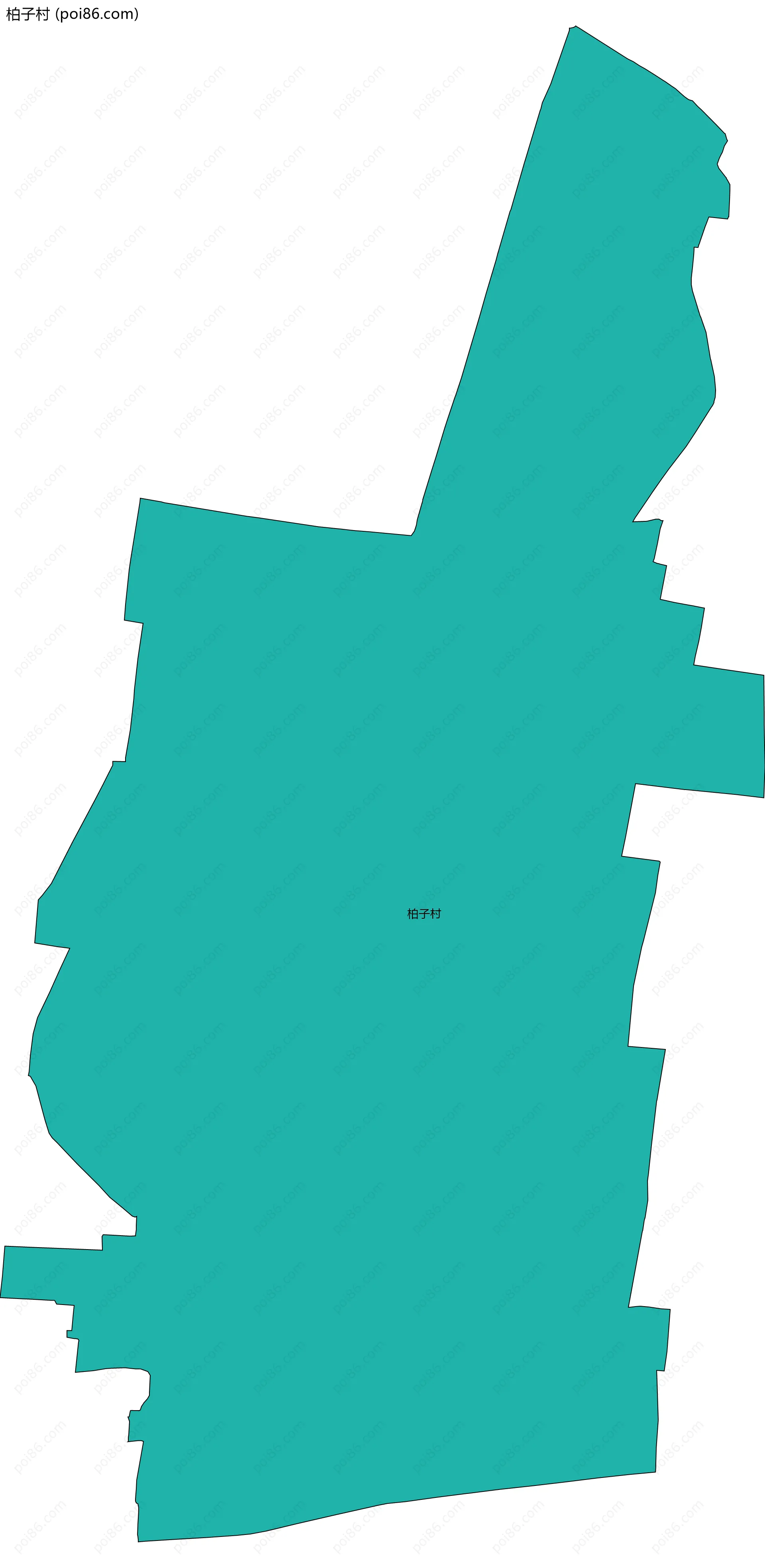 柏子村边界地图