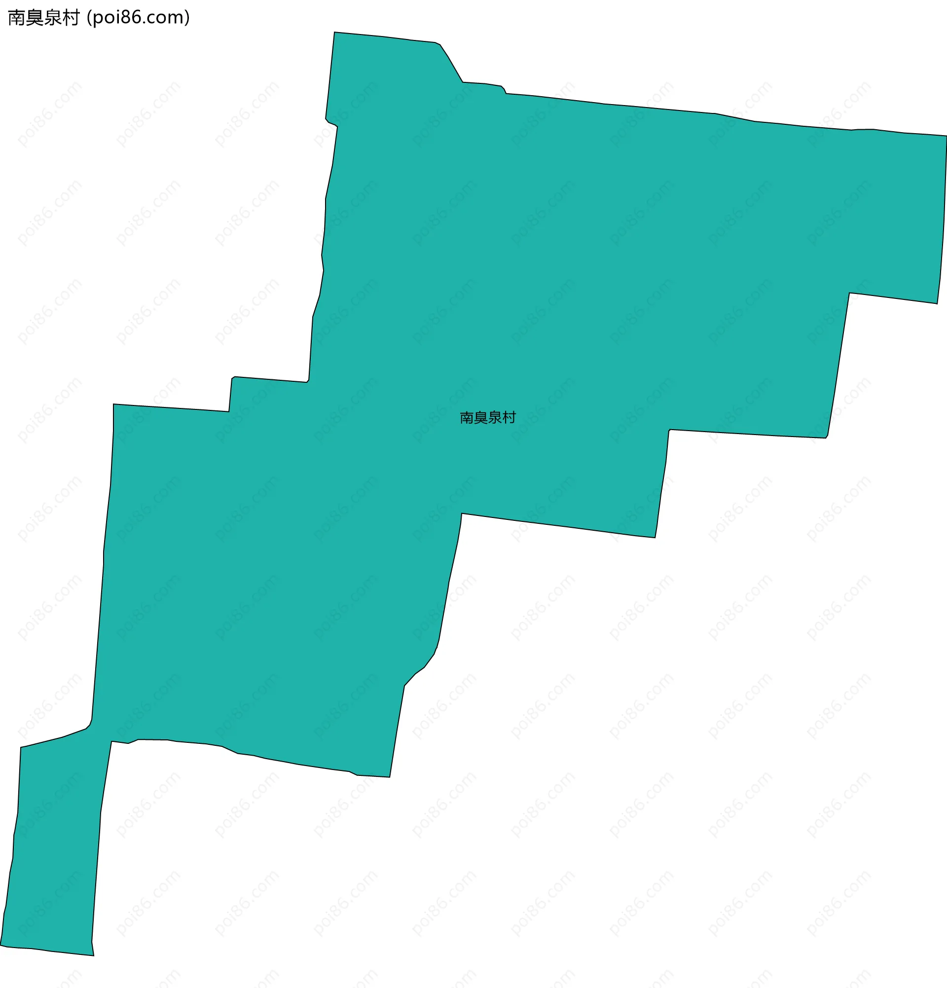 南臭泉村边界地图